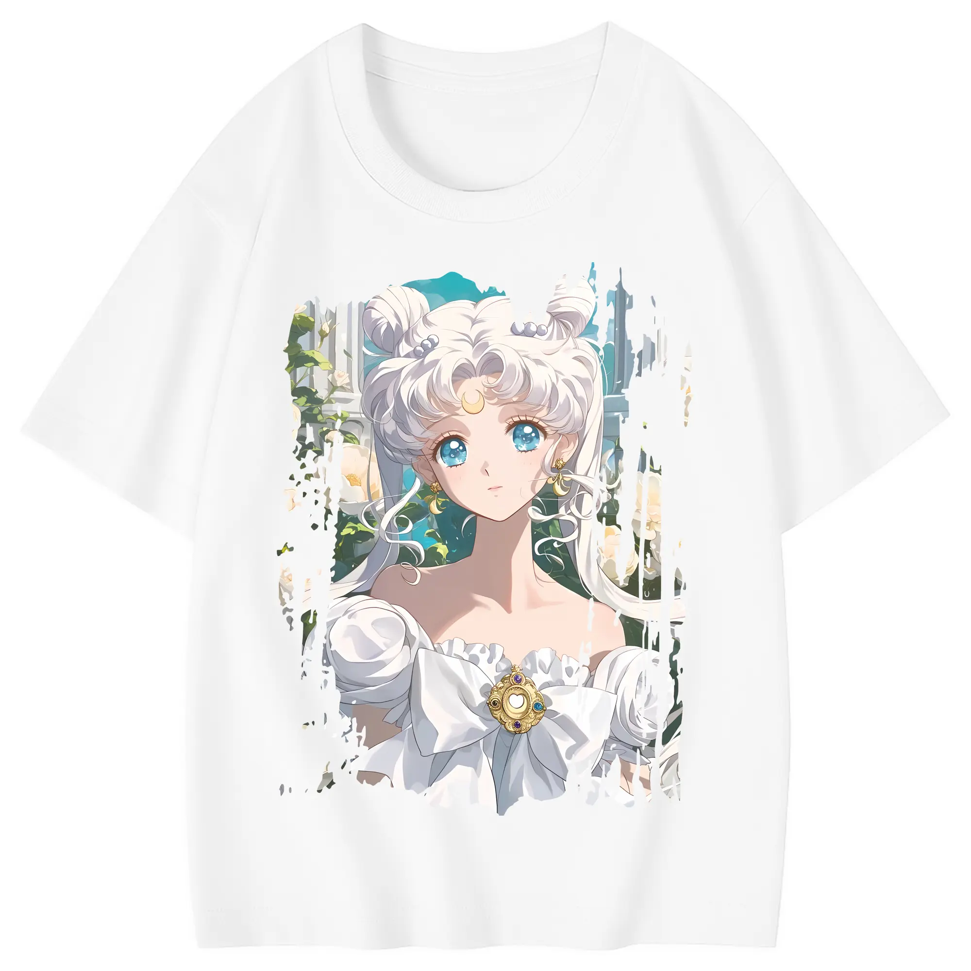 美少女戦士セーラームーン グッズ 月野 うさぎ - 綿100％ キッズTシャツ ・ フロントプリント ・ 快適 通気性 ・ スポーツ カジュアル 散歩用
