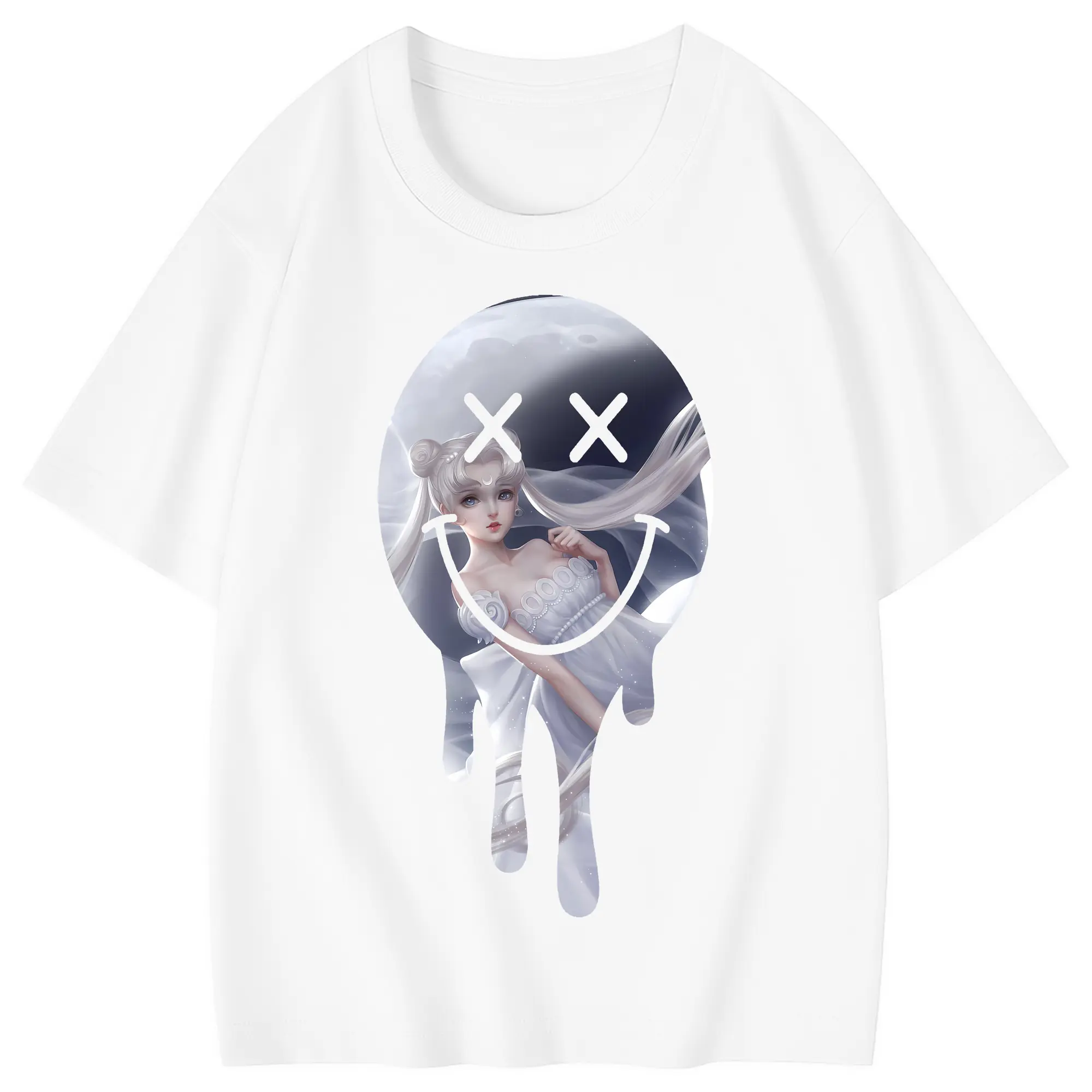 美少女戦士セーラームーン グッズ 月野 うさぎ - 綿100％ キッズTシャツ ・ フロントプリント ・ 快適 通気性 ・ スポーツ カジュアル 散歩用