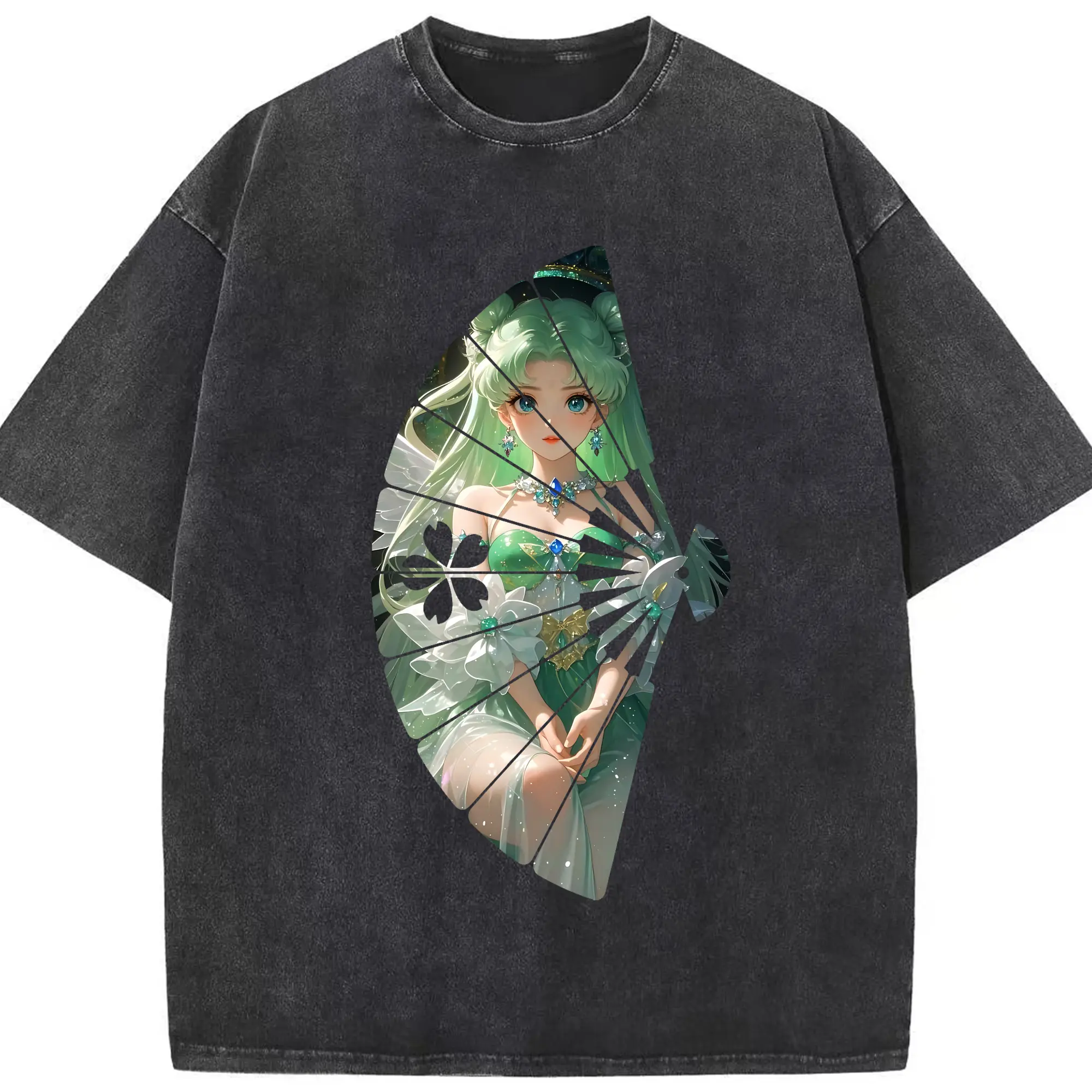美少女戦士セーラームーン グッズ 月野 うさぎ - 綿100％ ヴィンテージ風 半袖Tシャツ ・ フロントプリント ・ 柔らか肌触り ・ 通気性 快適 ・ スポーツ カジュアル 外出用