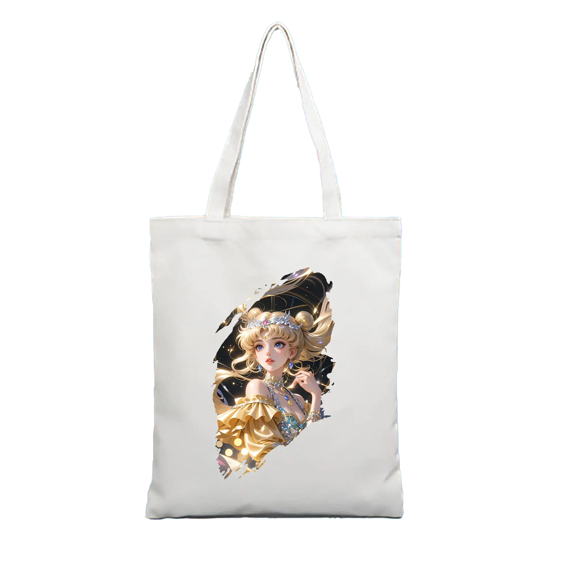 美少女戦士セーラームーン グッズ 月野 うさぎ - 縦型キャンバス手提げバッグ（トートバッグ） ・ キャンバス素材 ・ ショッピング用 ・ 軽量 丈夫 お手入れ簡単