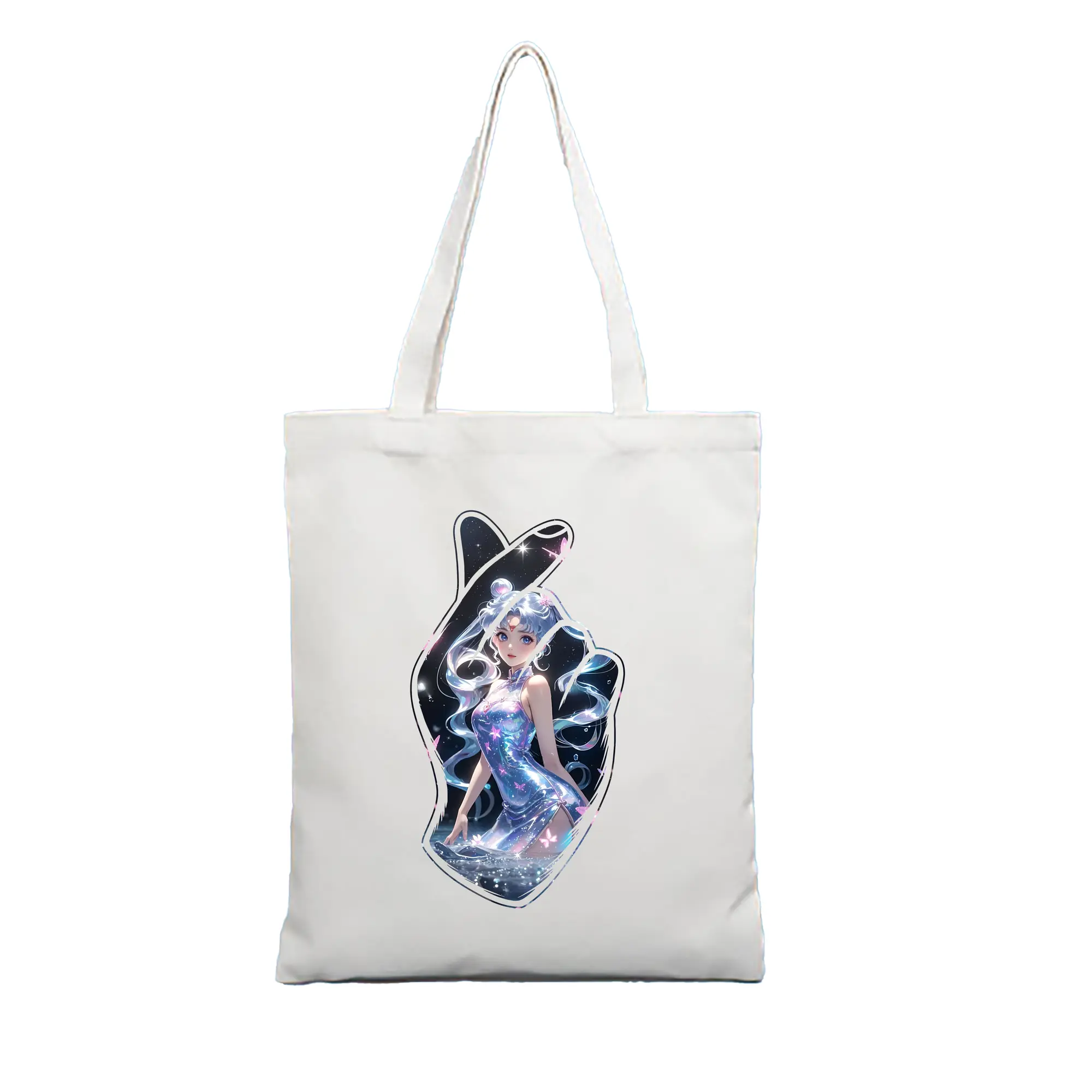 美少女戦士セーラームーン グッズ 月野 うさぎ - 縦型キャンバス手提げバッグ（トートバッグ） ・ キャンバス素材 ・ ショッピング用 ・ 軽量 丈夫 お手入れ簡単