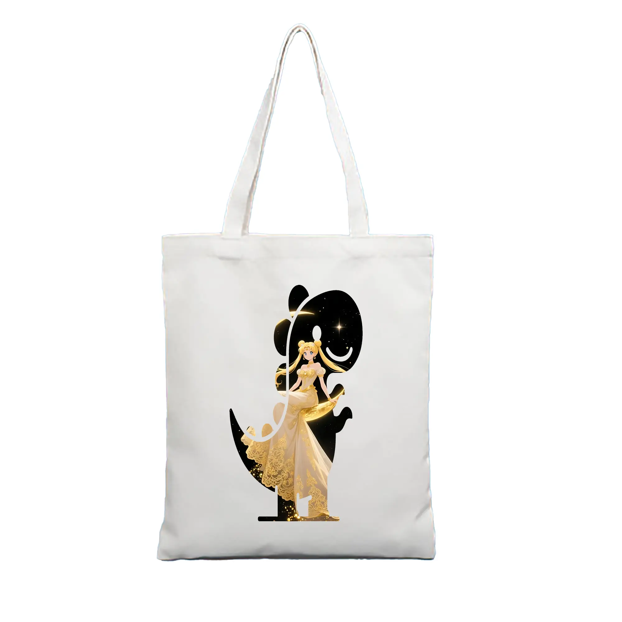 美少女戦士セーラームーン グッズ 月野 うさぎ - 縦型キャンバス手提げバッグ（トートバッグ） ・ キャンバス素材 ・ ショッピング用 ・ 軽量 丈夫 お手入れ簡単