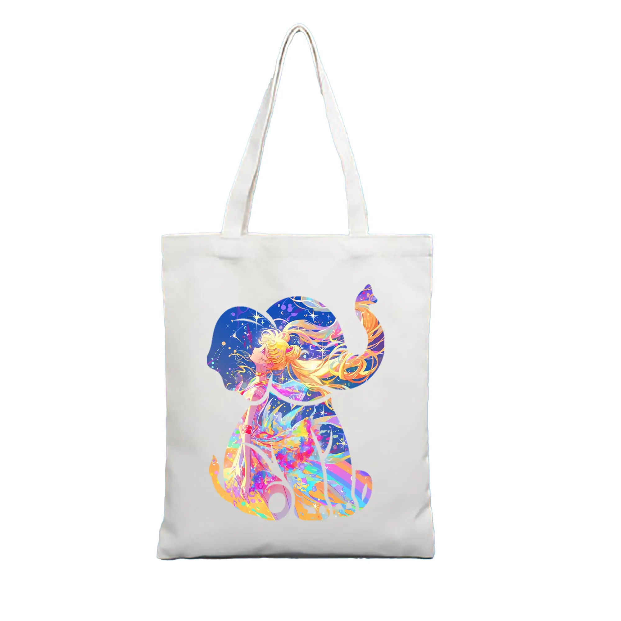 美少女戦士セーラームーン グッズ 月野 うさぎ - 縦型キャンバス手提げバッグ（トートバッグ） ・ キャンバス素材 ・ ショッピング用 ・ 軽量 丈夫 お手入れ簡単