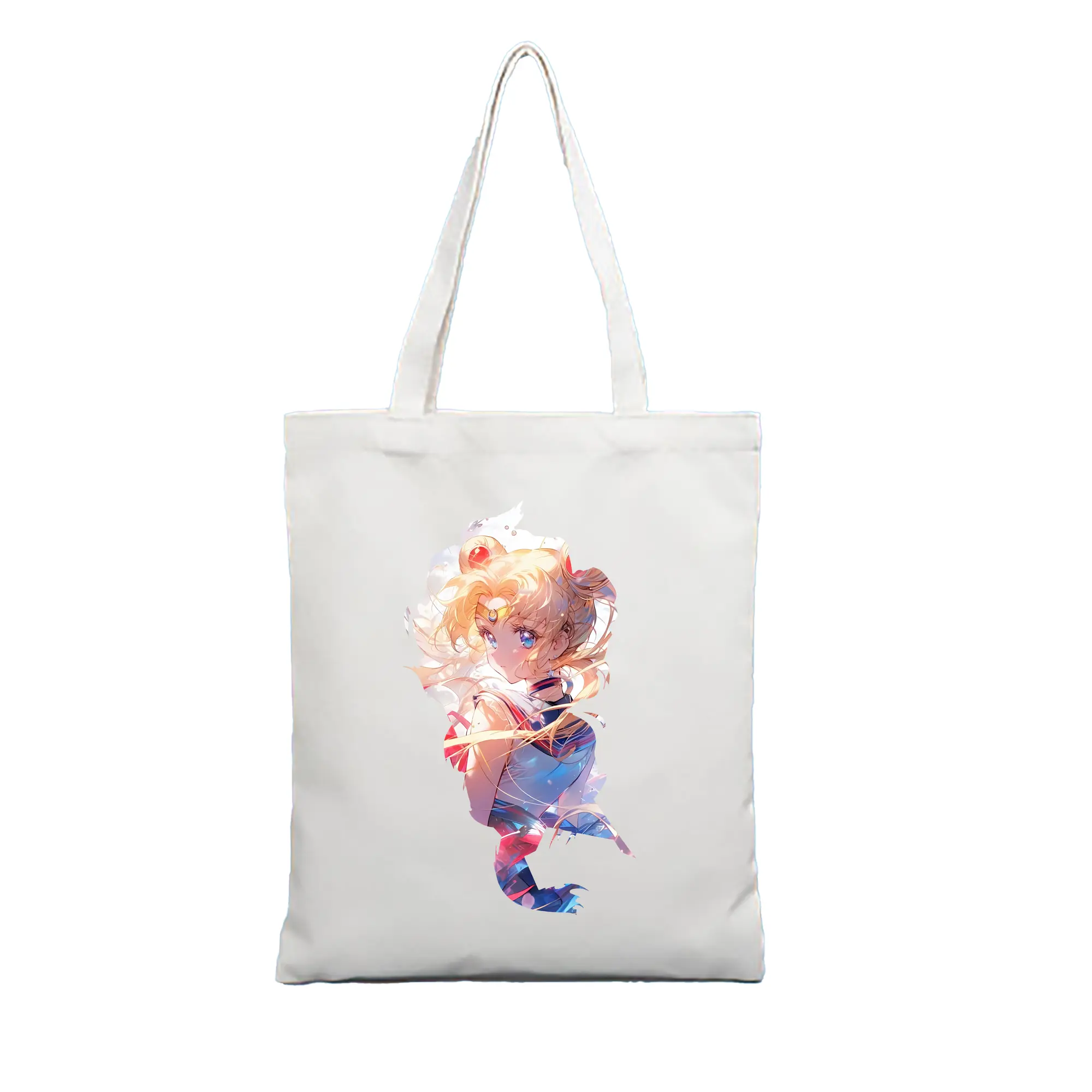 美少女戦士セーラームーン グッズ 月野 うさぎ - 縦型キャンバス手提げバッグ（トートバッグ） ・ キャンバス素材 ・ ショッピング用 ・ 軽量 丈夫 お手入れ簡単