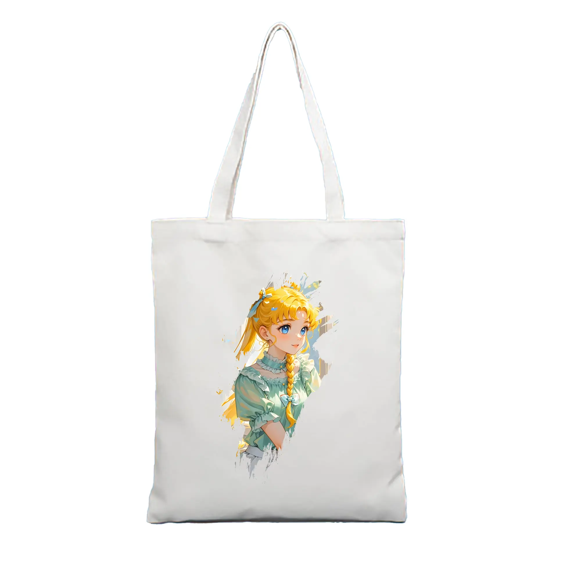 美少女戦士セーラームーン グッズ 月野 うさぎ - 縦型キャンバス手提げバッグ（トートバッグ） ・ キャンバス素材 ・ ショッピング用 ・ 軽量 丈夫 お手入れ簡単