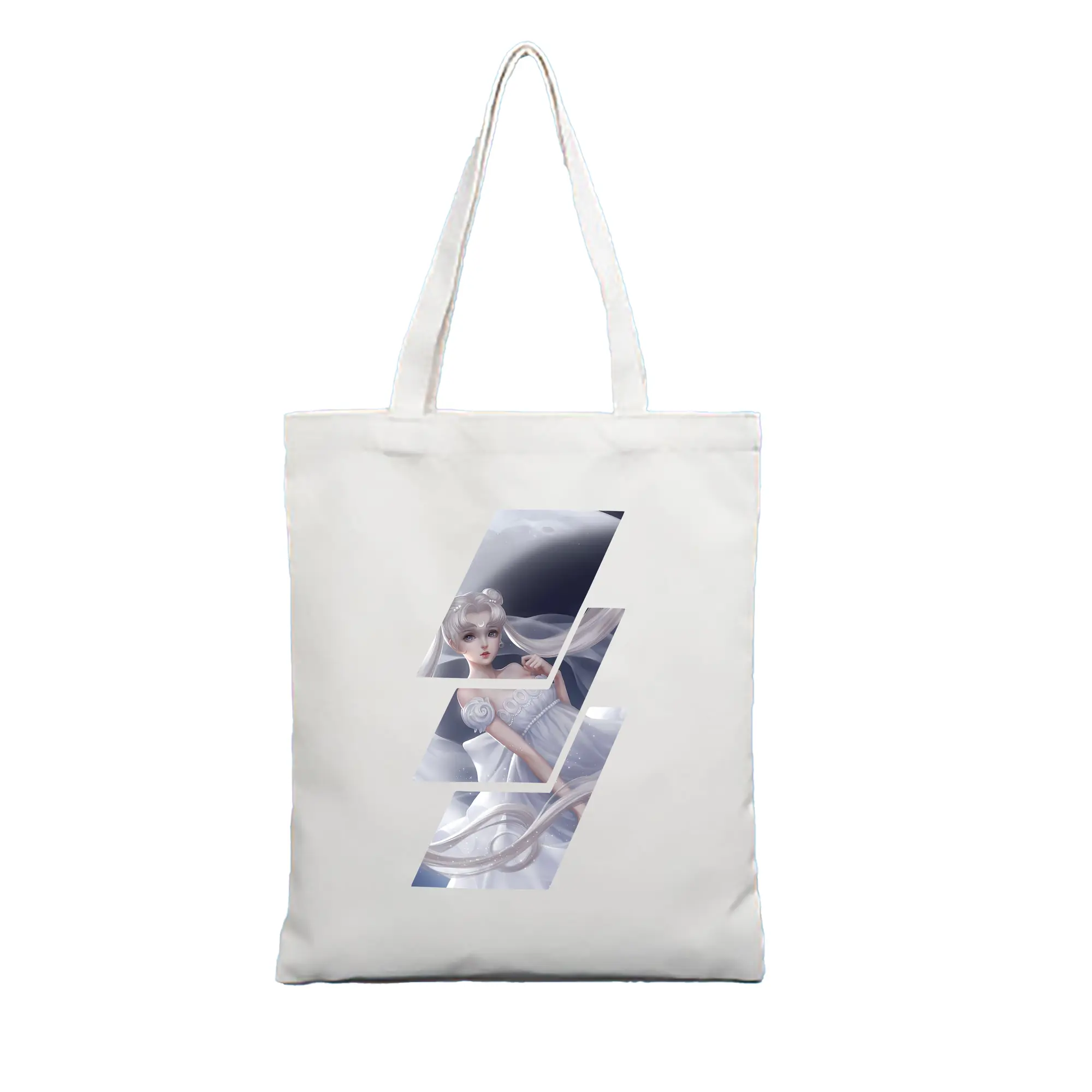 美少女戦士セーラームーン グッズ 月野 うさぎ - 縦型キャンバス手提げバッグ（トートバッグ） ・ キャンバス素材 ・ ショッピング用 ・ 軽量 丈夫 お手入れ簡単