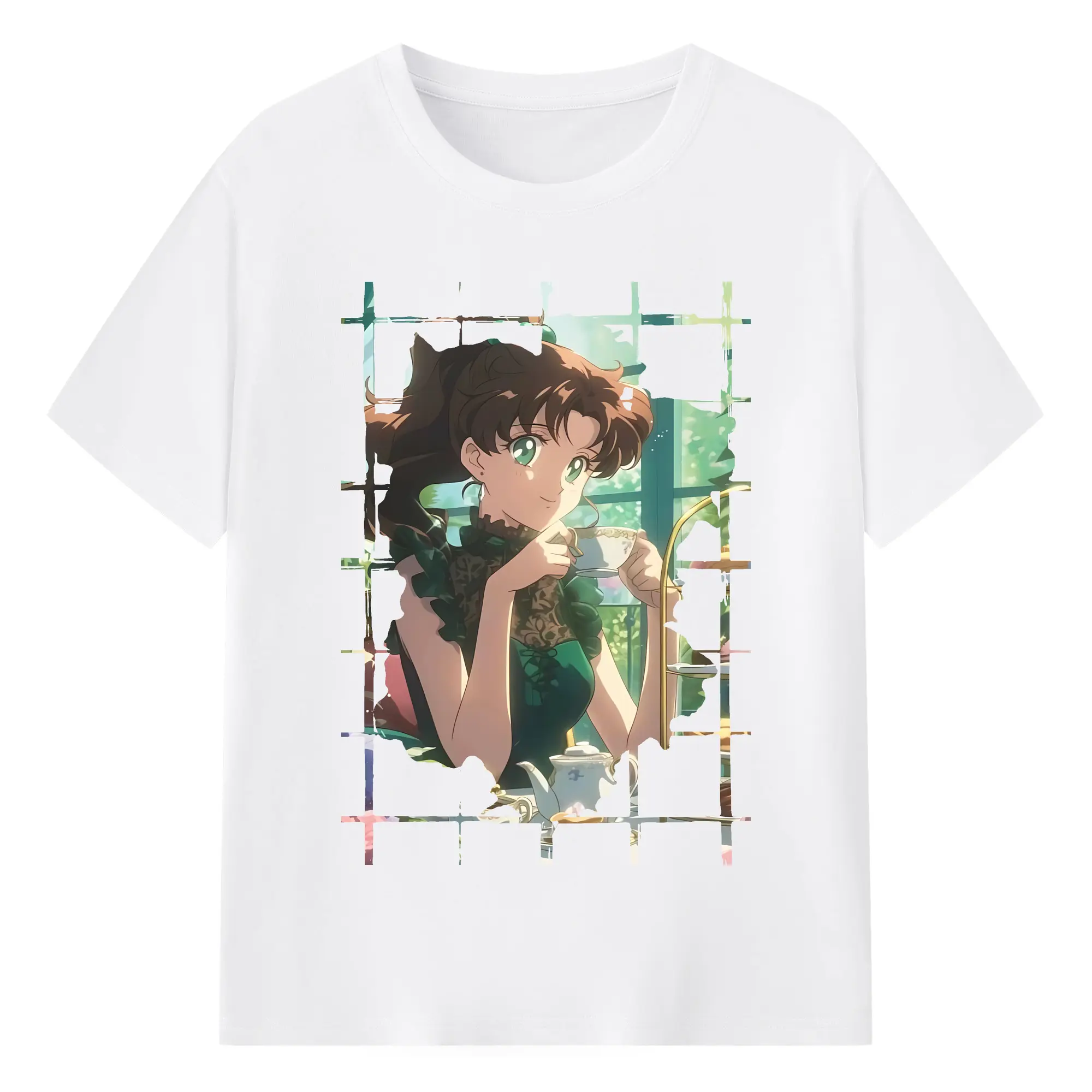 美少女戦士セーラームーン グッズ 木野 まこと - 綿100％ 半袖Tシャツ ・ フロントプリント ・ 快適 通気性 ・ 日常使い 散歩 スポーツ用