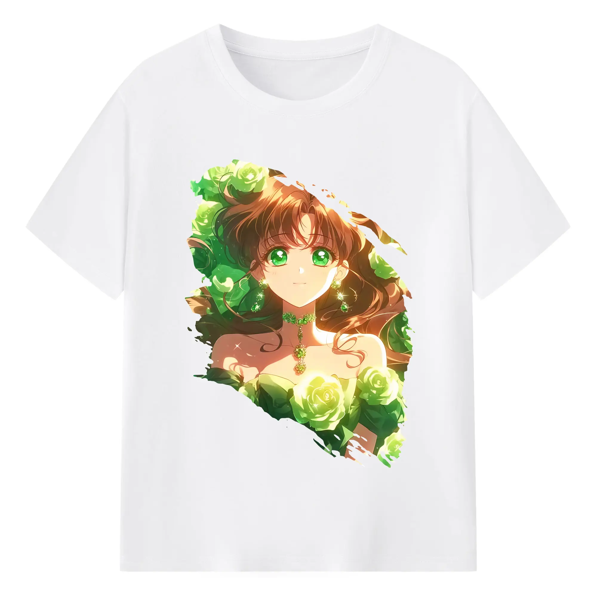 美少女戦士セーラームーン グッズ 木野 まこと - 綿100％ 半袖Tシャツ ・ フロントプリント ・ 快適 通気性 ・ 日常使い 散歩 スポーツ用