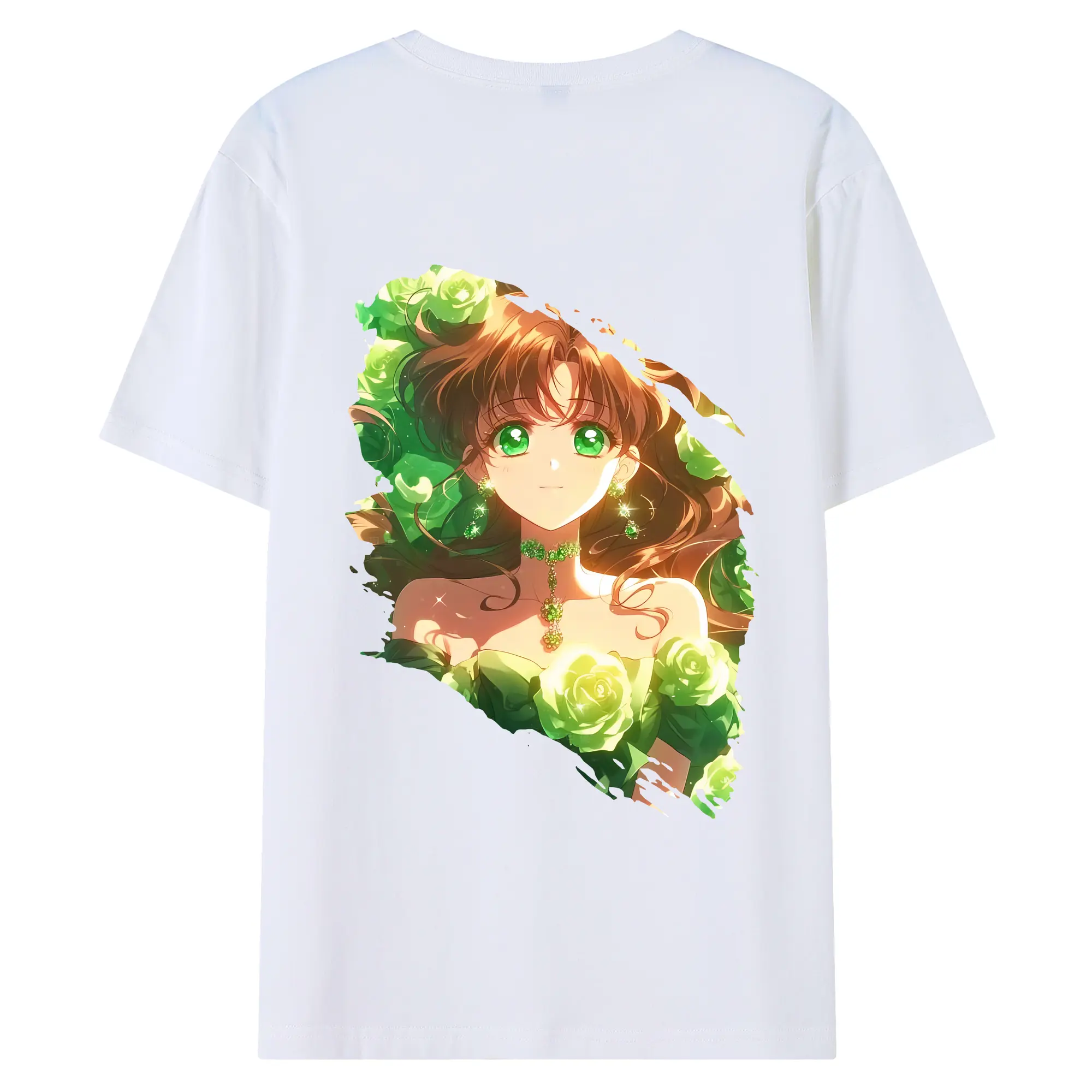 美少女戦士セーラームーン グッズ 木野 まこと - 綿100％ 半袖Tシャツ ・ バックプリント ・ 快適 通気性 ・ 日常使い 散歩 スポーツ用