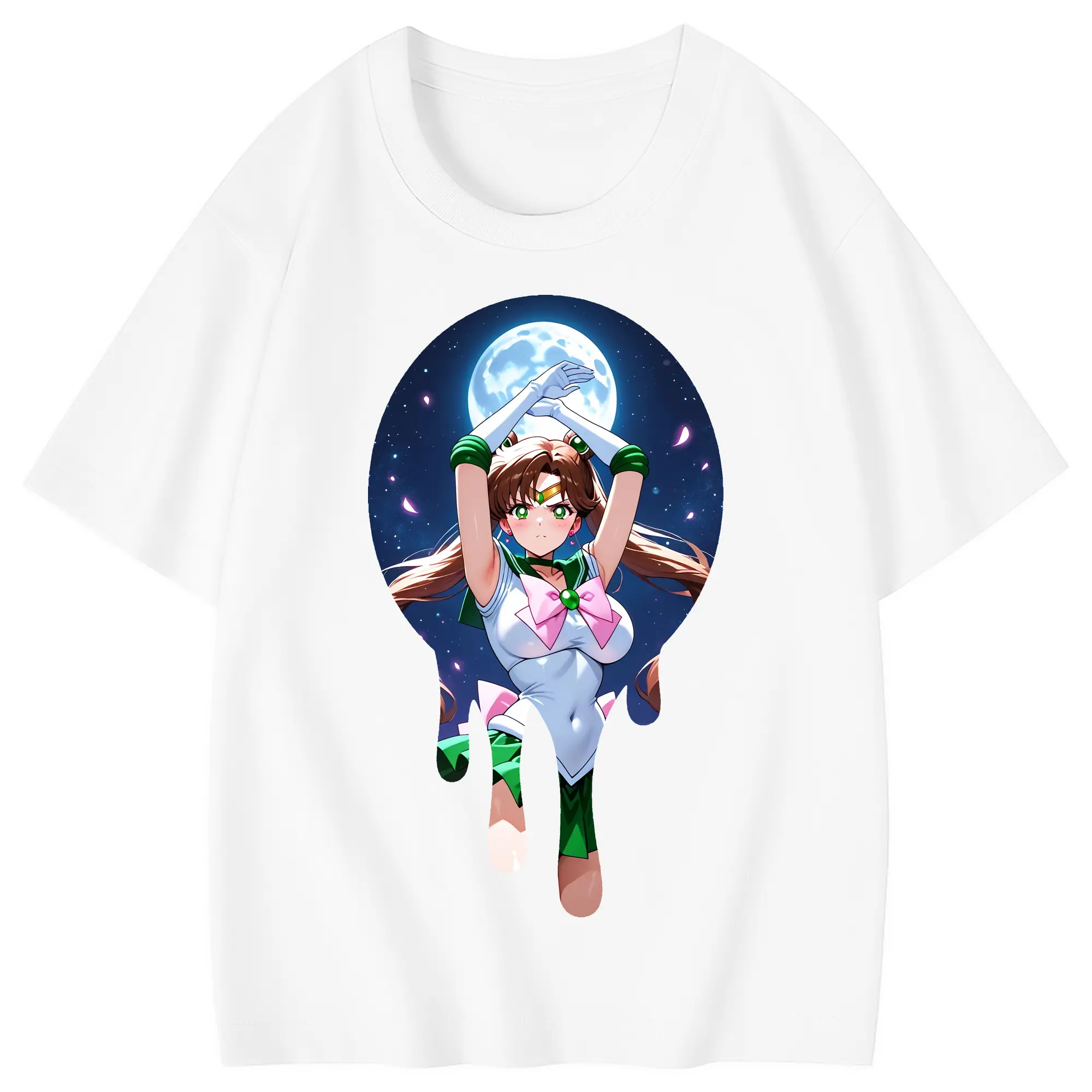 美少女戦士セーラームーン グッズ 木野 まこと - 綿100％ キッズTシャツ ・ フロントプリント ・ 快適 通気性 ・ スポーツ カジュアル 散歩用