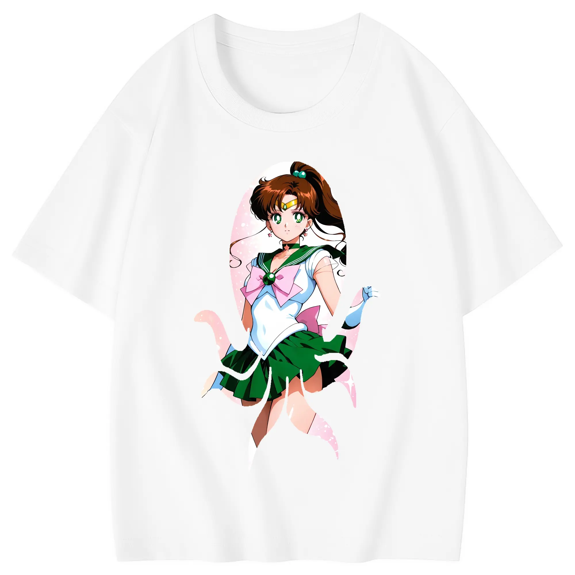 美少女戦士セーラームーン グッズ 木野 まこと - 綿100％ キッズTシャツ ・ フロントプリント ・ 快適 通気性 ・ スポーツ カジュアル 散歩用