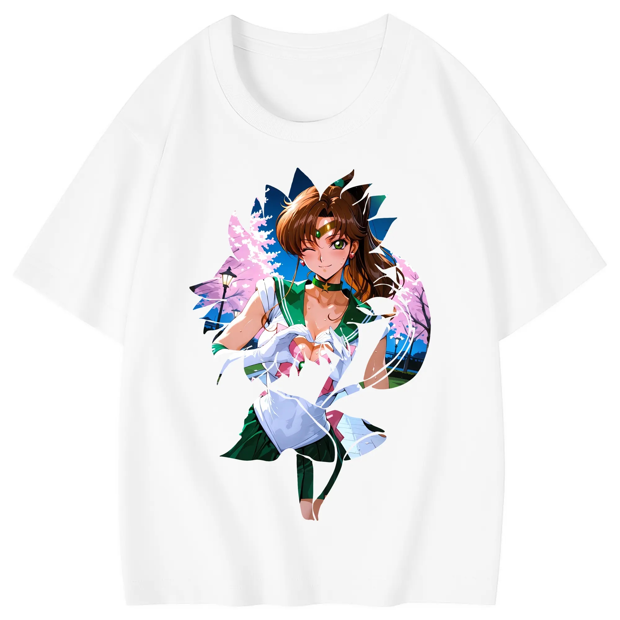 美少女戦士セーラームーン グッズ 木野 まこと - 綿100％ キッズTシャツ ・ フロントプリント ・ 快適 通気性 ・ スポーツ カジュアル 散歩用