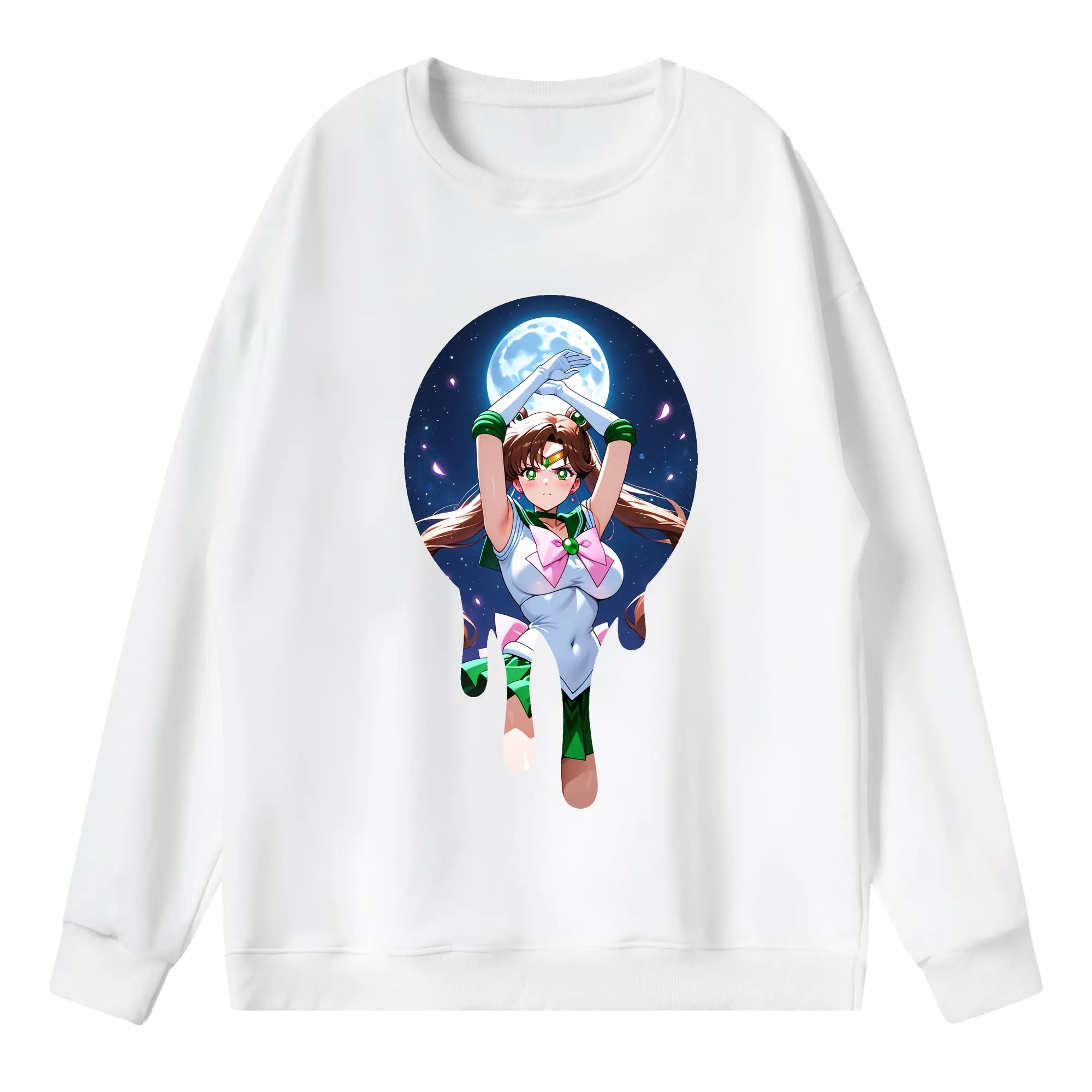 美少女戦士セーラームーン グッズ 木野 まこと - 薄手 クルーネック スウェット 裏毛260g · ポリエステル 春秋向け カジュアル 男女兼用 · トレーナー デイリー スポーツ 散歩に最適