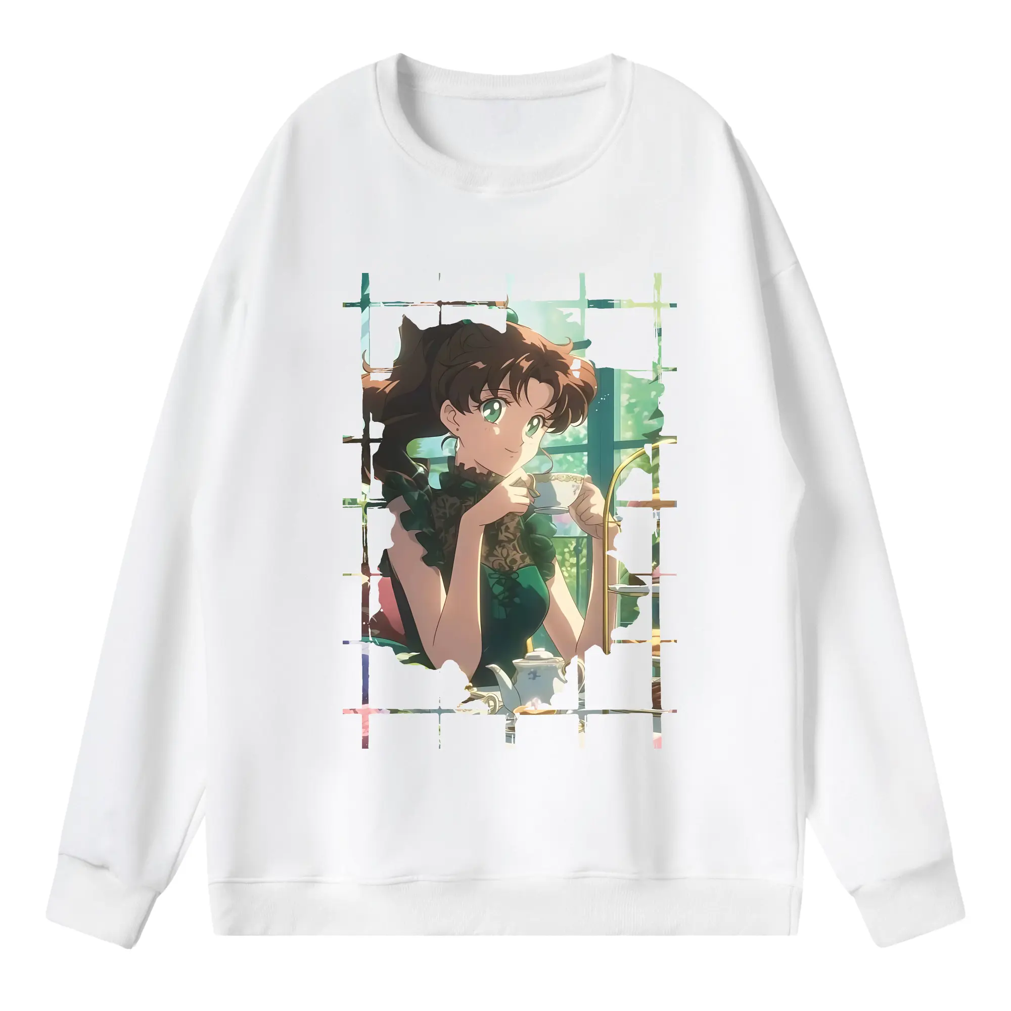 美少女戦士セーラームーン グッズ 木野 まこと - 薄手 クルーネック スウェット 裏毛260g · ポリエステル 春秋向け カジュアル 男女兼用 · トレーナー デイリー スポーツ 散歩に最適