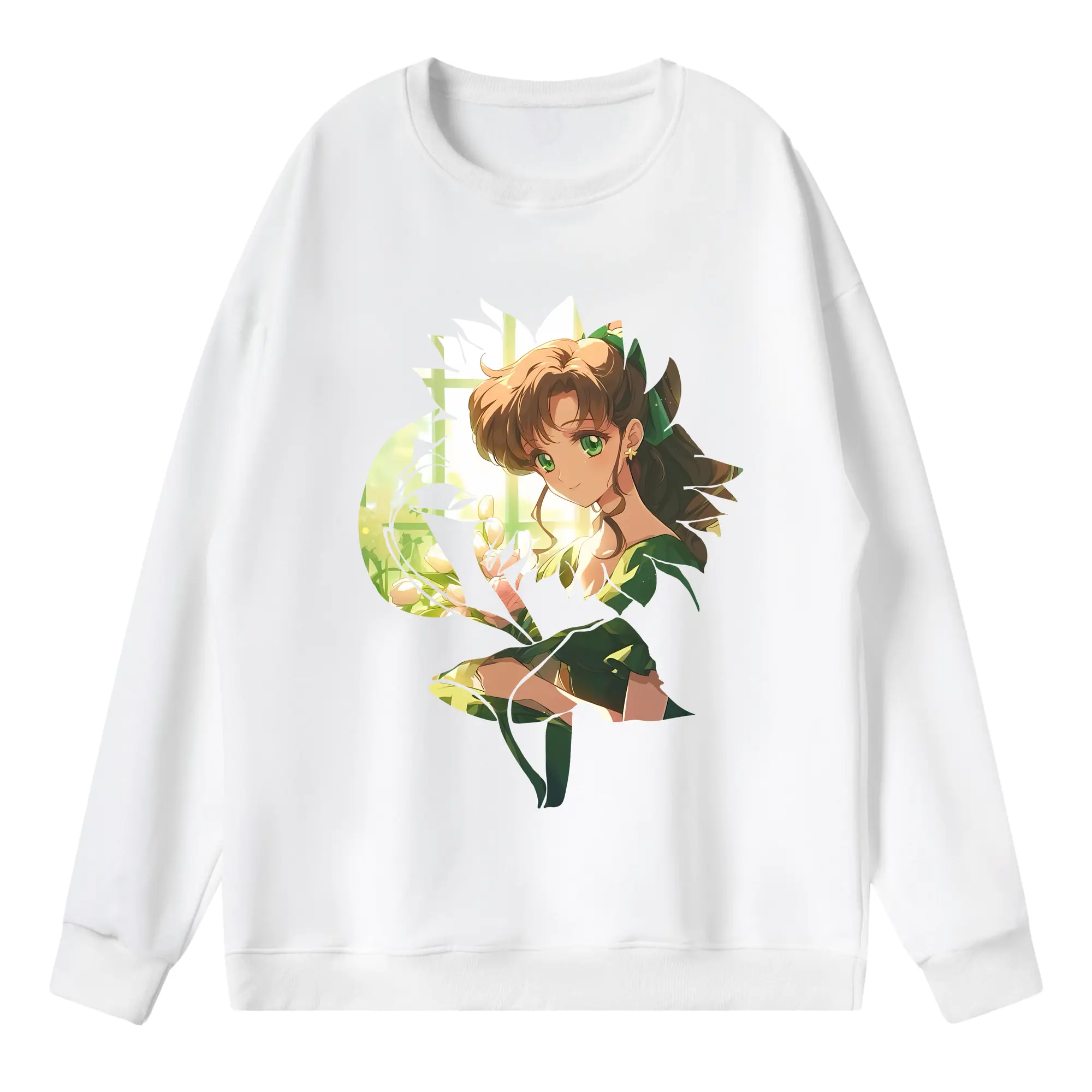 美少女戦士セーラームーン グッズ 木野 まこと - 薄手 クルーネック スウェット 裏毛260g · ポリエステル 春秋向け カジュアル 男女兼用 · トレーナー デイリー スポーツ 散歩に最適