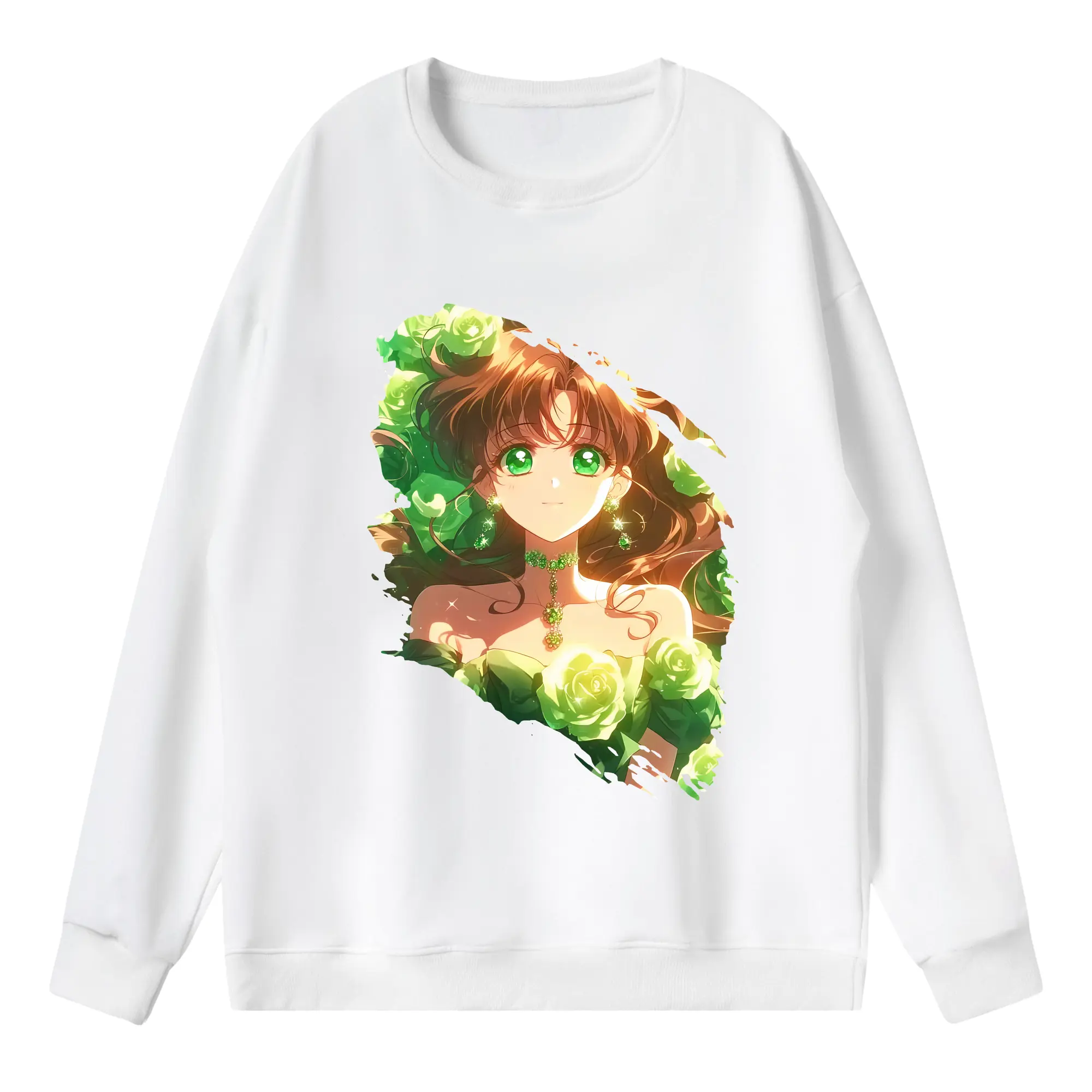 美少女戦士セーラームーン グッズ 木野 まこと - 薄手 クルーネック スウェット 裏毛260g · ポリエステル 春秋向け カジュアル 男女兼用 · トレーナー デイリー スポーツ 散歩に最適