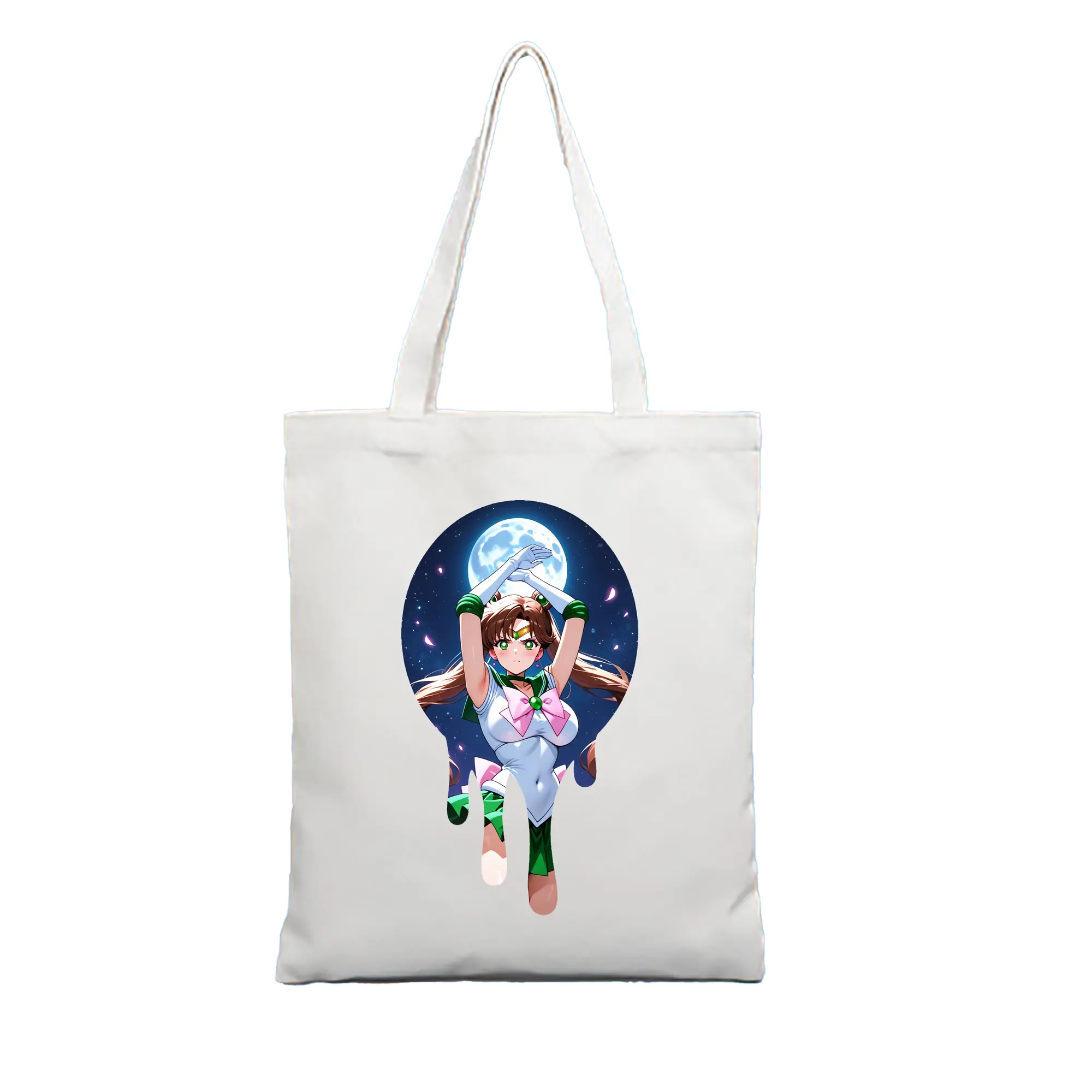 美少女戦士セーラームーン グッズ 木野 まこと - 縦型キャンバス手提げバッグ（トートバッグ） ・ キャンバス素材 ・ ショッピング用 ・ 軽量 丈夫 お手入れ簡単