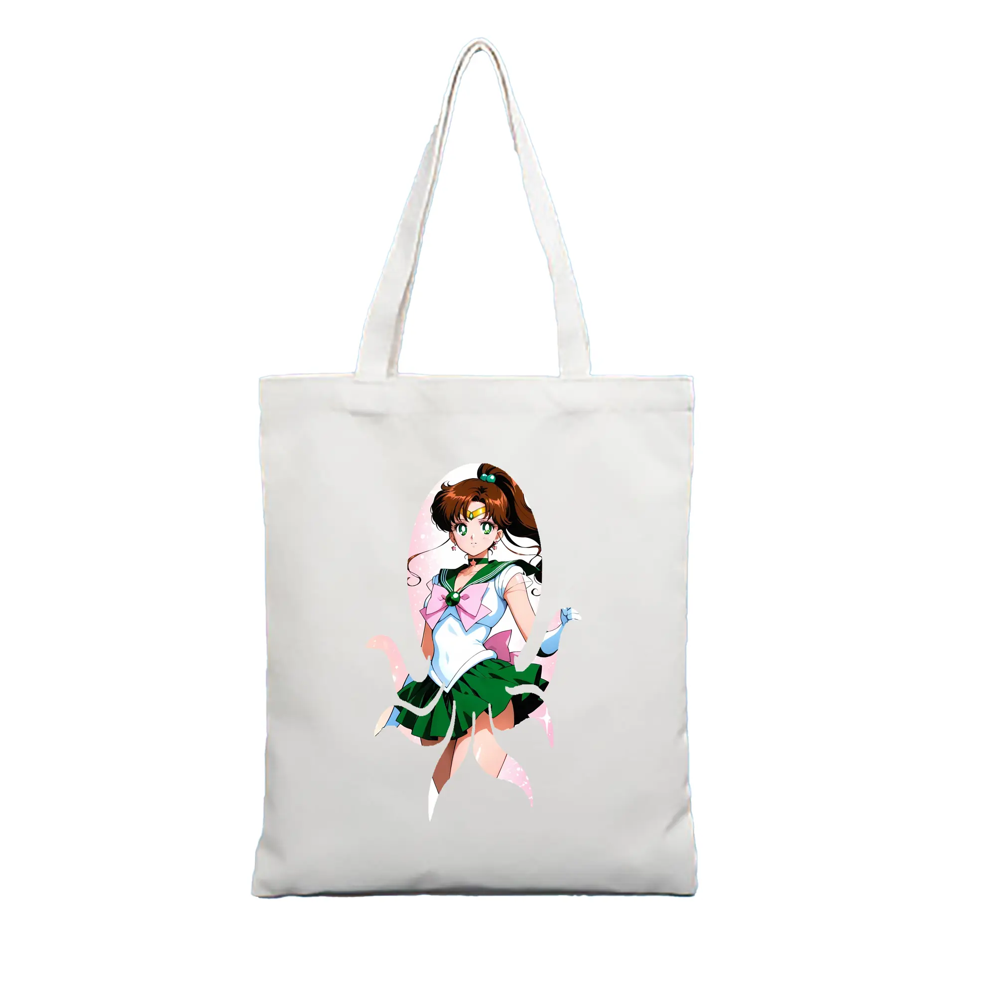 美少女戦士セーラームーン グッズ 木野 まこと - 縦型キャンバス手提げバッグ（トートバッグ） ・ キャンバス素材 ・ ショッピング用 ・ 軽量 丈夫 お手入れ簡単