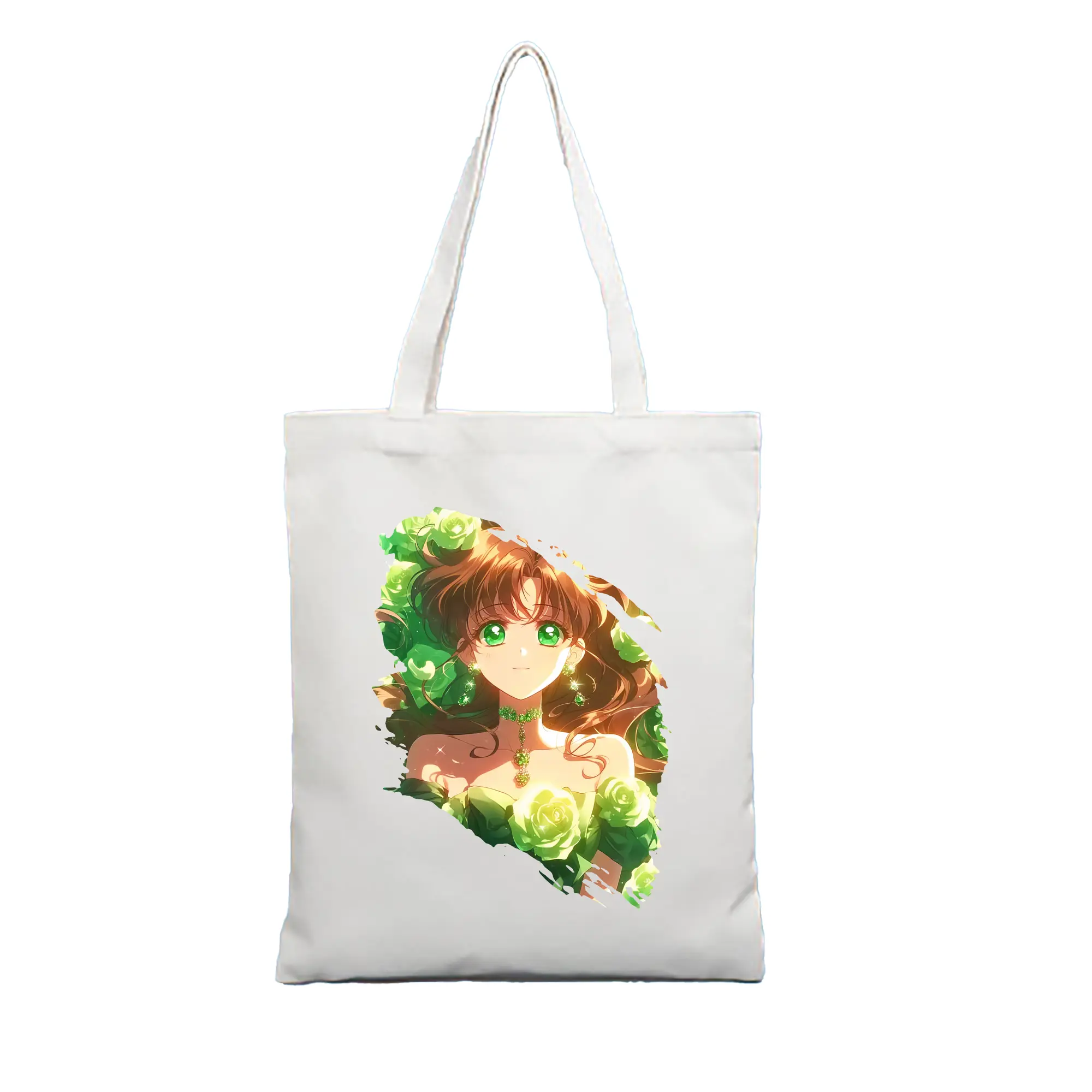 美少女戦士セーラームーン グッズ 木野 まこと - 縦型キャンバス手提げバッグ（トートバッグ） ・ キャンバス素材 ・ ショッピング用 ・ 軽量 丈夫 お手入れ簡単