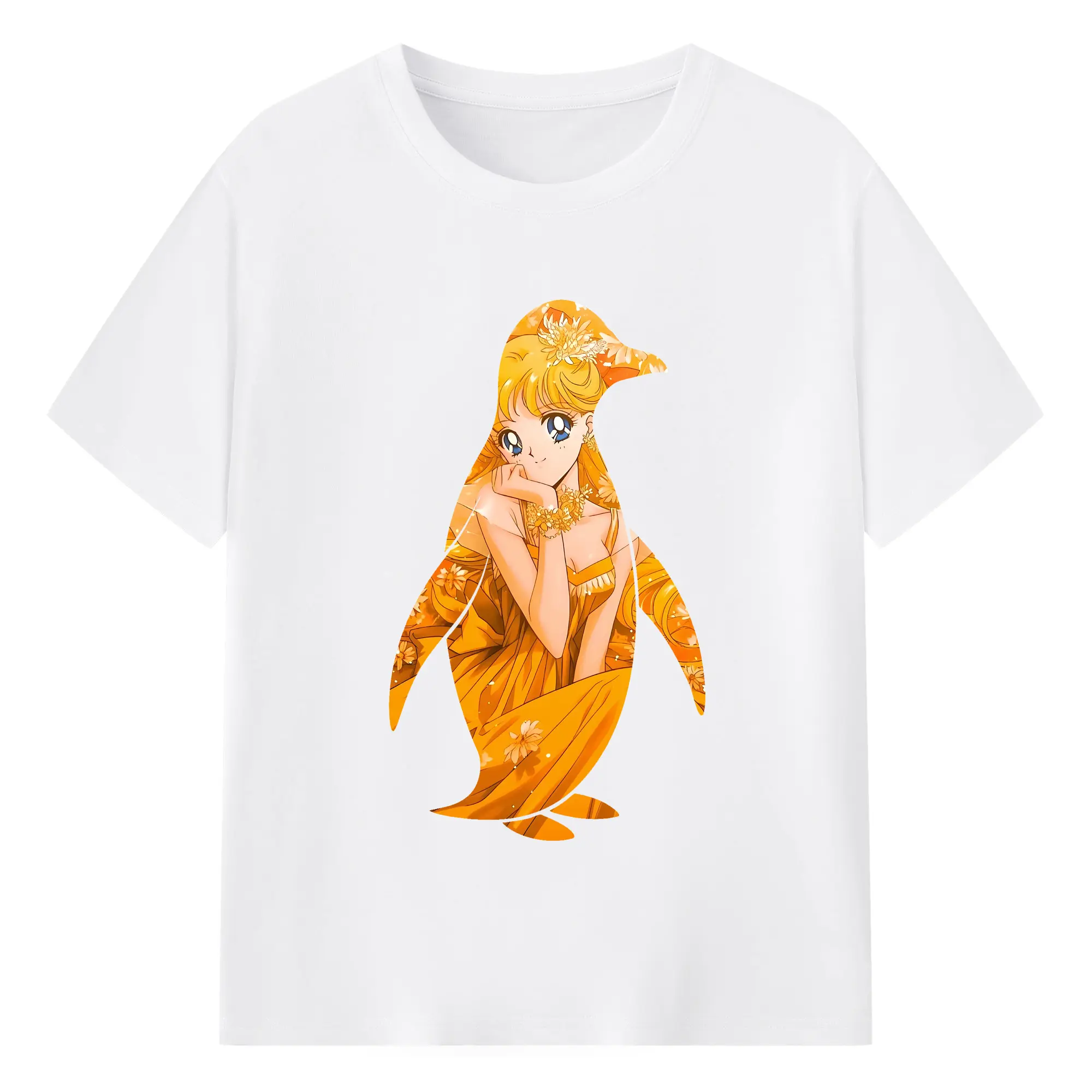 美少女戦士セーラームーン グッズ 愛野 美奈子 - 綿100％ 半袖Tシャツ ・ フロントプリント ・ 快適 通気性 ・ 日常使い 散歩 スポーツ用