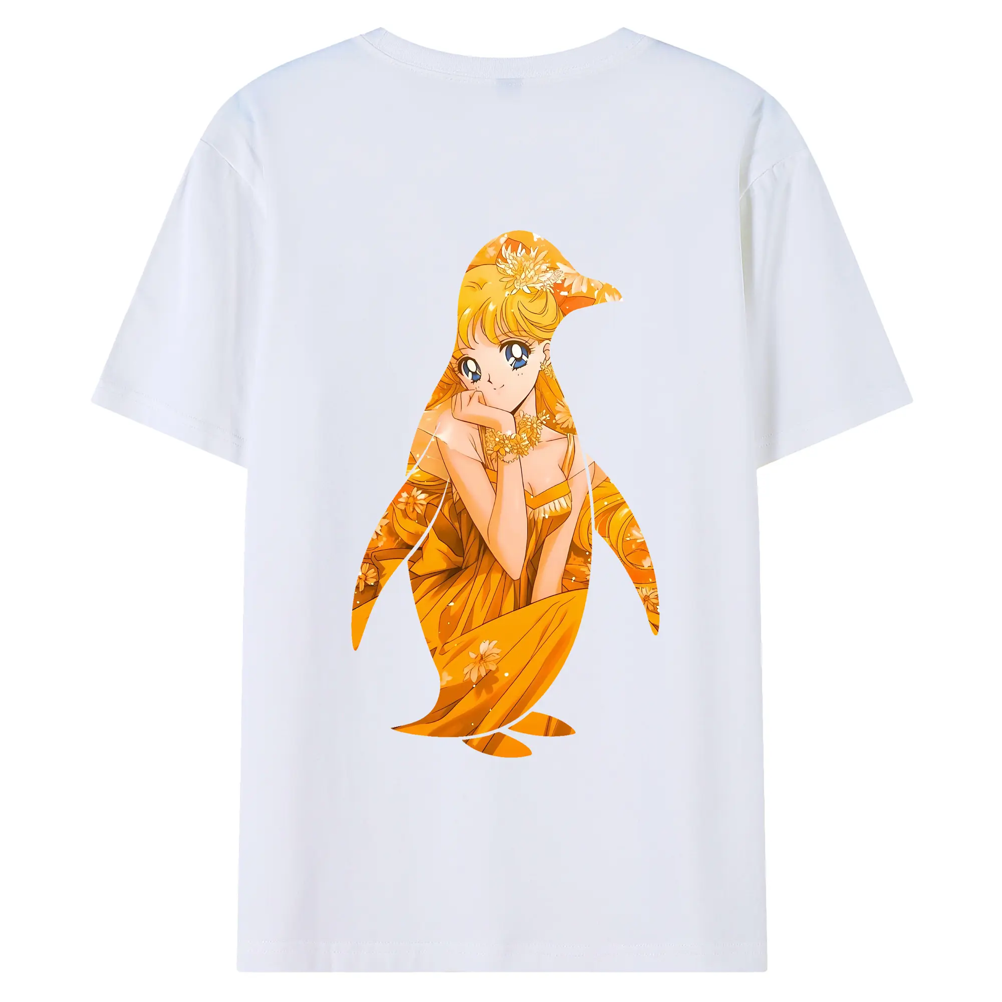 美少女戦士セーラームーン グッズ 愛野 美奈子 - 綿100％ 半袖Tシャツ ・ バックプリント ・ 快適 通気性 ・ 日常使い 散歩 スポーツ用