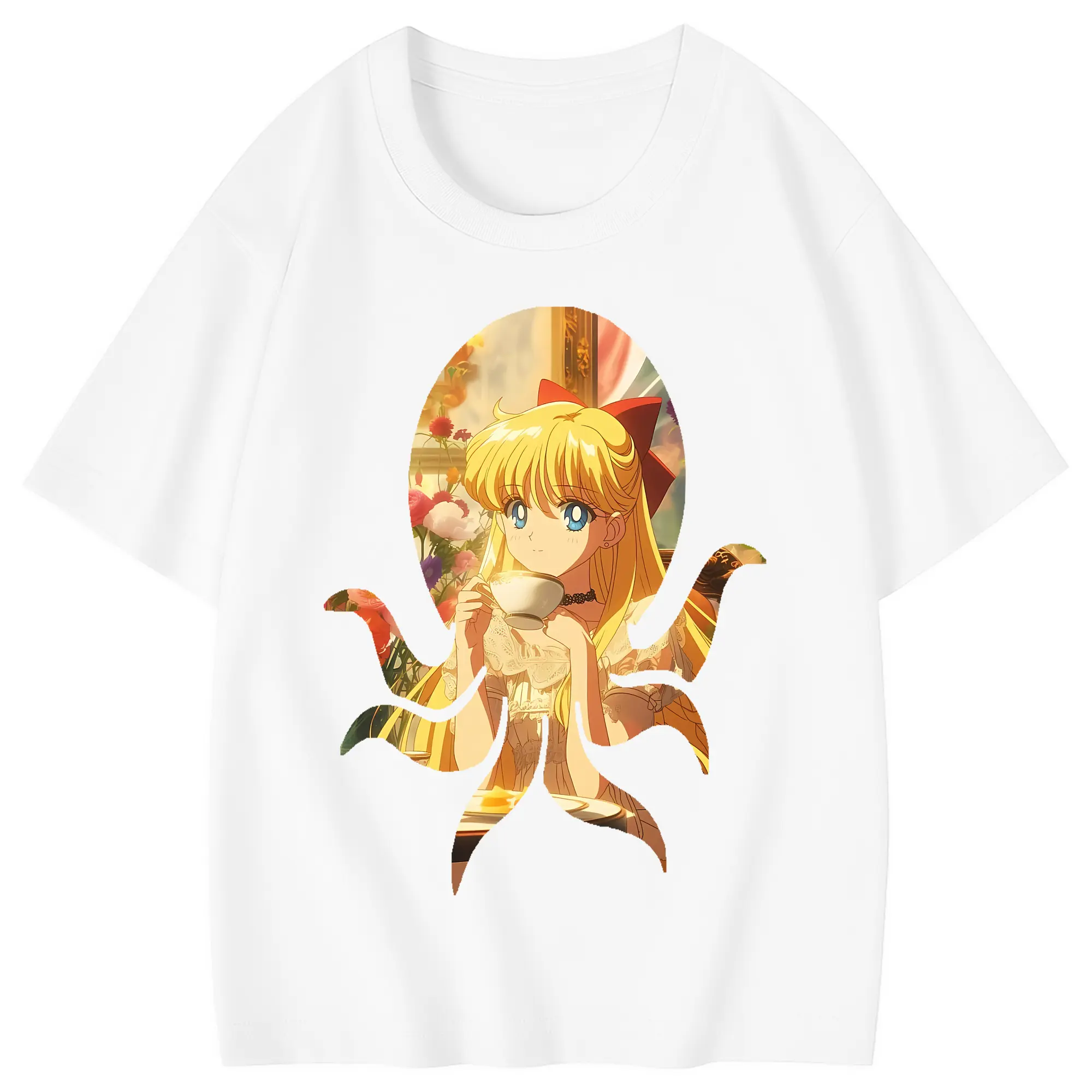 美少女戦士セーラームーン グッズ 愛野 美奈子 - 綿100％ キッズTシャツ ・ フロントプリント ・ 快適 通気性 ・ スポーツ カジュアル 散歩用