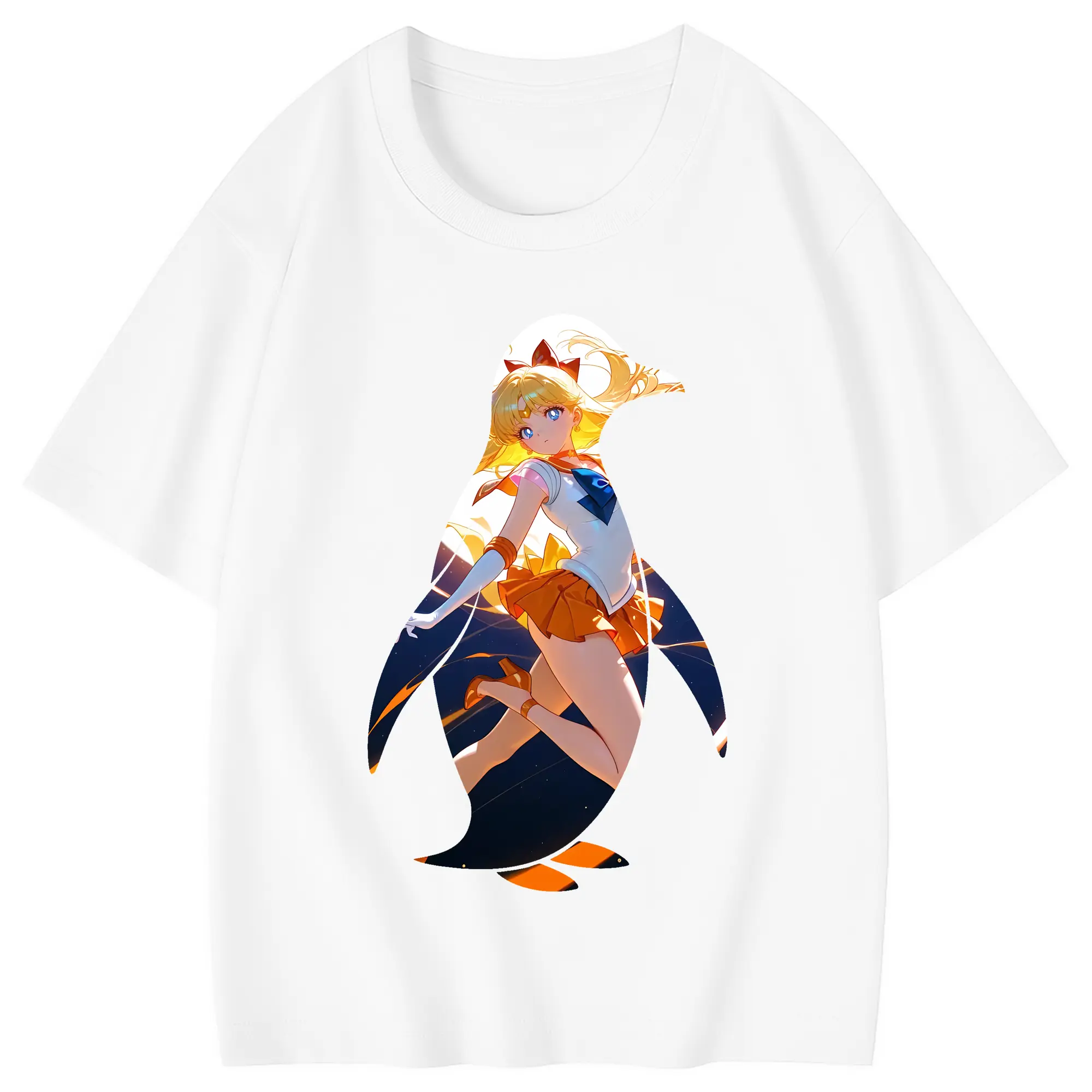 美少女戦士セーラームーン グッズ 愛野 美奈子 - 綿100％ キッズTシャツ ・ フロントプリント ・ 快適 通気性 ・ スポーツ カジュアル 散歩用
