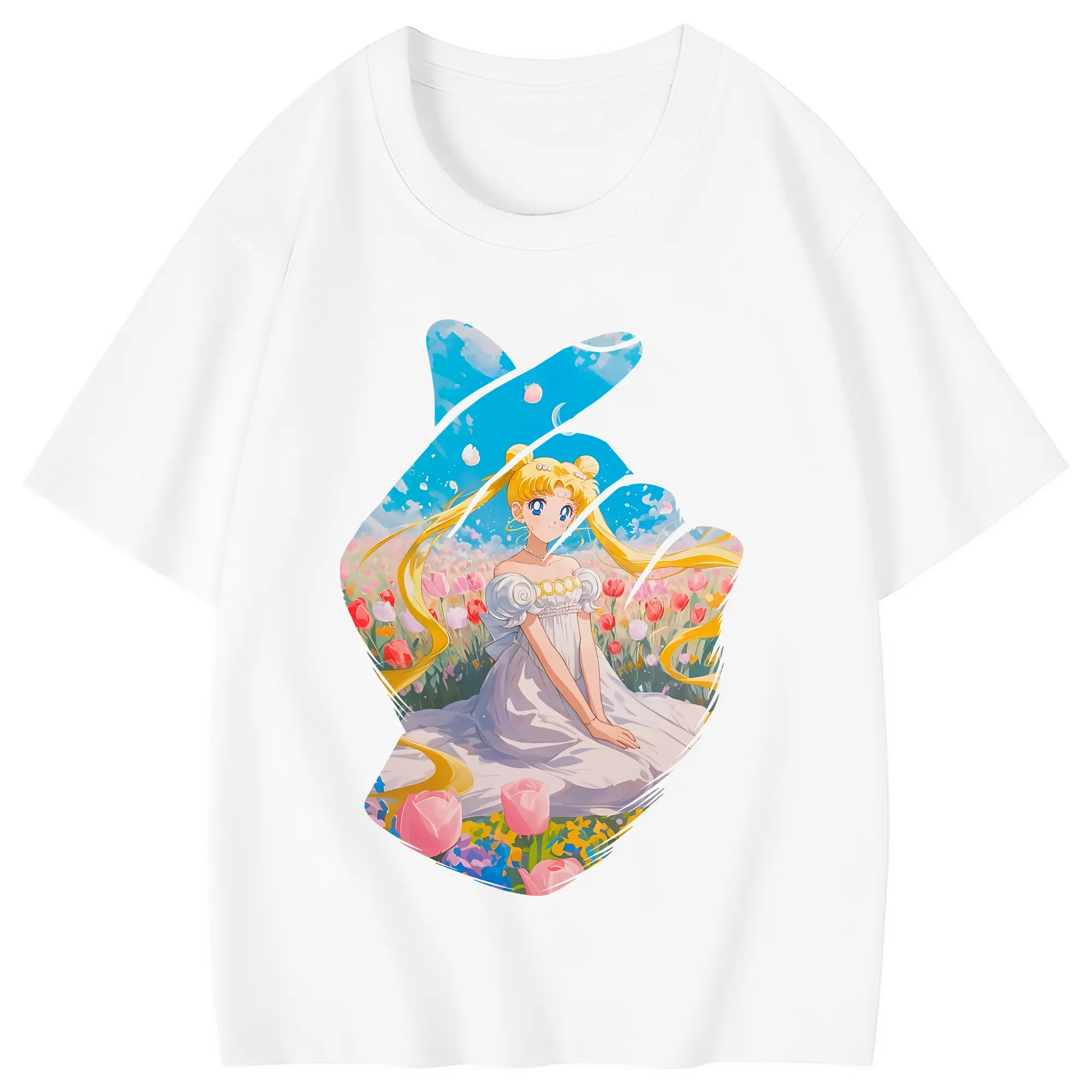 美少女戦士セーラームーン グッズ 愛野 美奈子 - 綿100％ キッズTシャツ ・ フロントプリント ・ 快適 通気性 ・ スポーツ カジュアル 散歩用