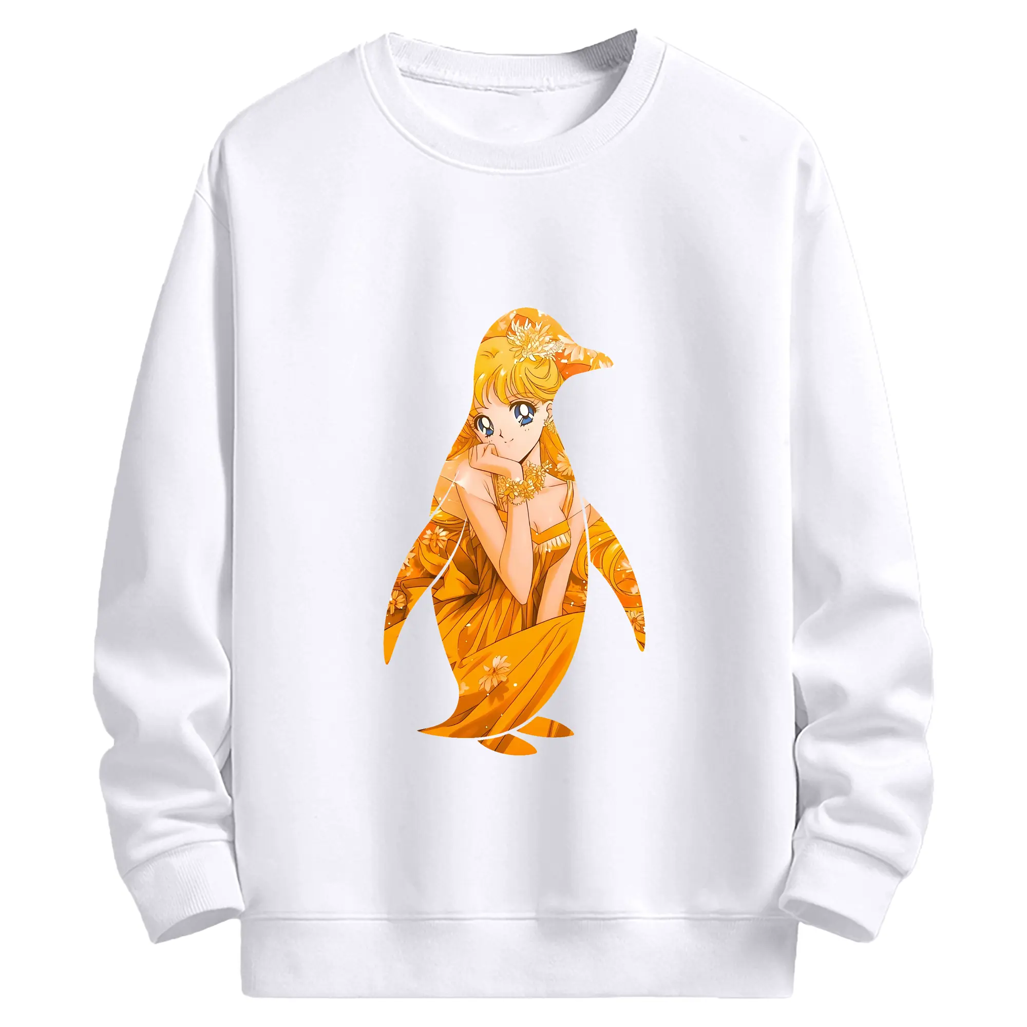美少女戦士セーラームーン グッズ 愛野 美奈子 - 高品質 クルーネック スウェット ・ コットン59％ ポリエステル41％ ・ ユニセックス 長袖 トレーナー ・ カジュアル デイリー スポーツ 散歩用