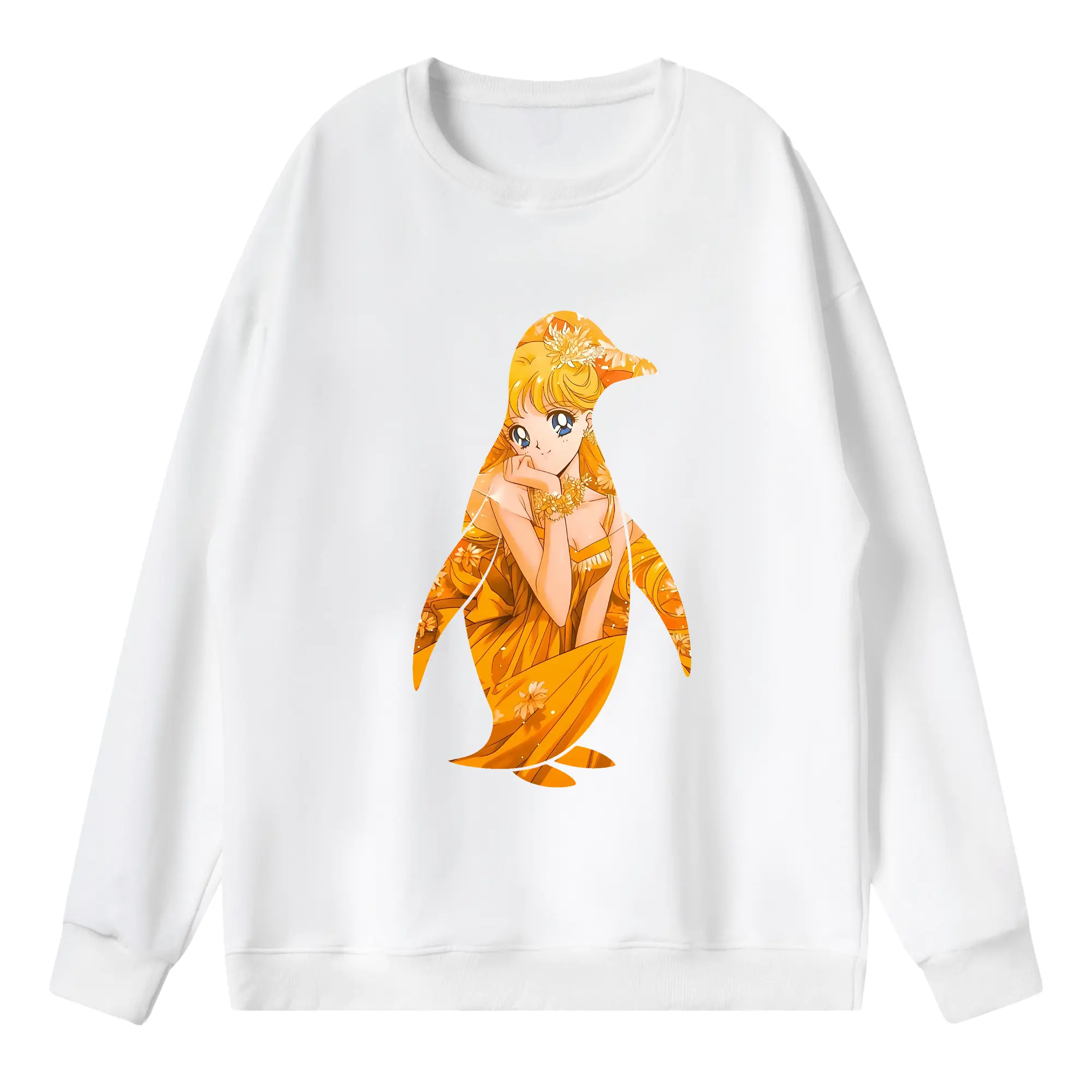 美少女戦士セーラームーン グッズ 愛野 美奈子 - 薄手 クルーネック スウェット 裏毛260g · ポリエステル 春秋向け カジュアル 男女兼用 · トレーナー デイリー スポーツ 散歩に最適