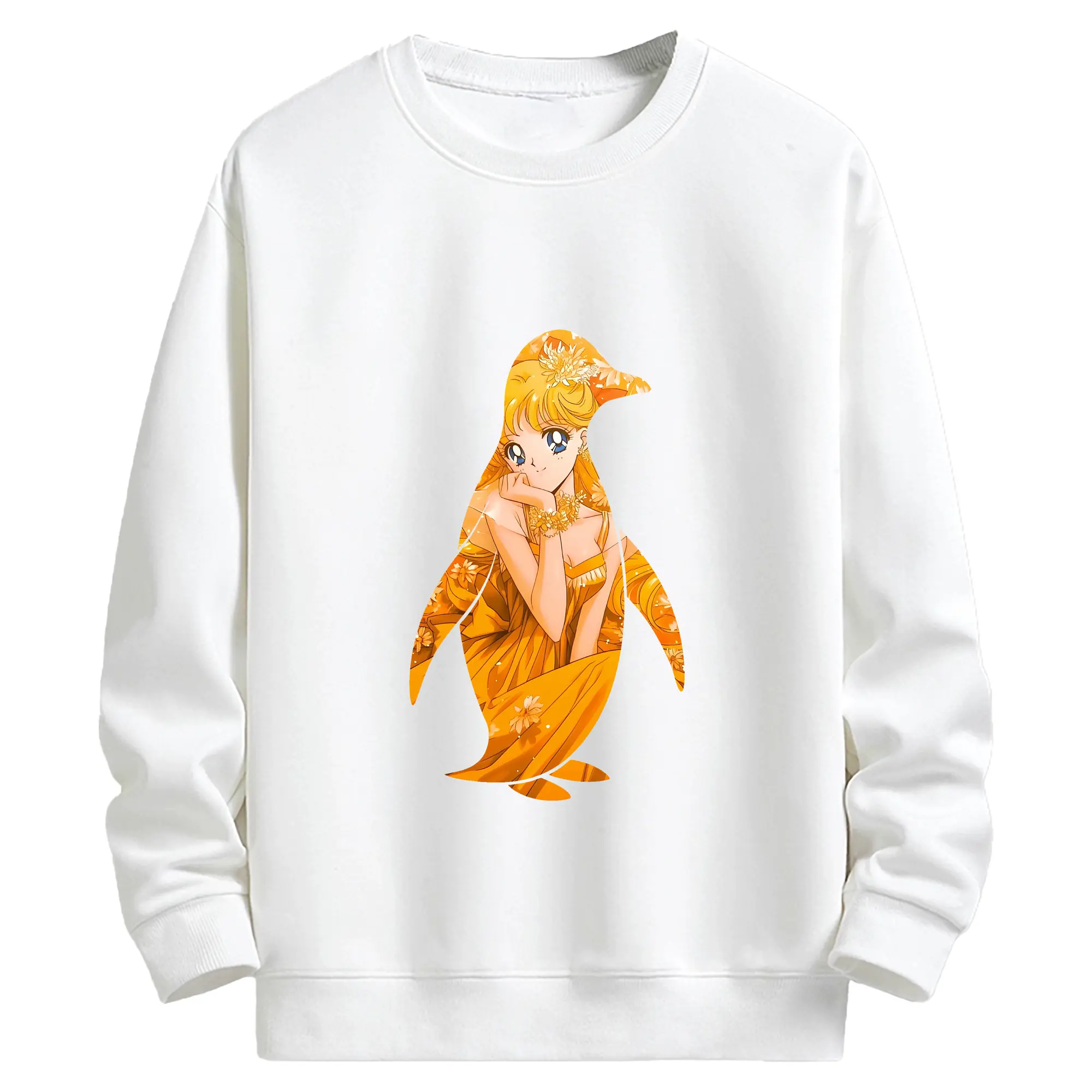 美少女戦士セーラームーン グッズ 愛野 美奈子 - キッズ クルーネックスウェットシャツ ・ フロントプリント ・ 綿80％ ポリエステル20％ ・ 快適 通学 スポーツ 日常使い お散歩用