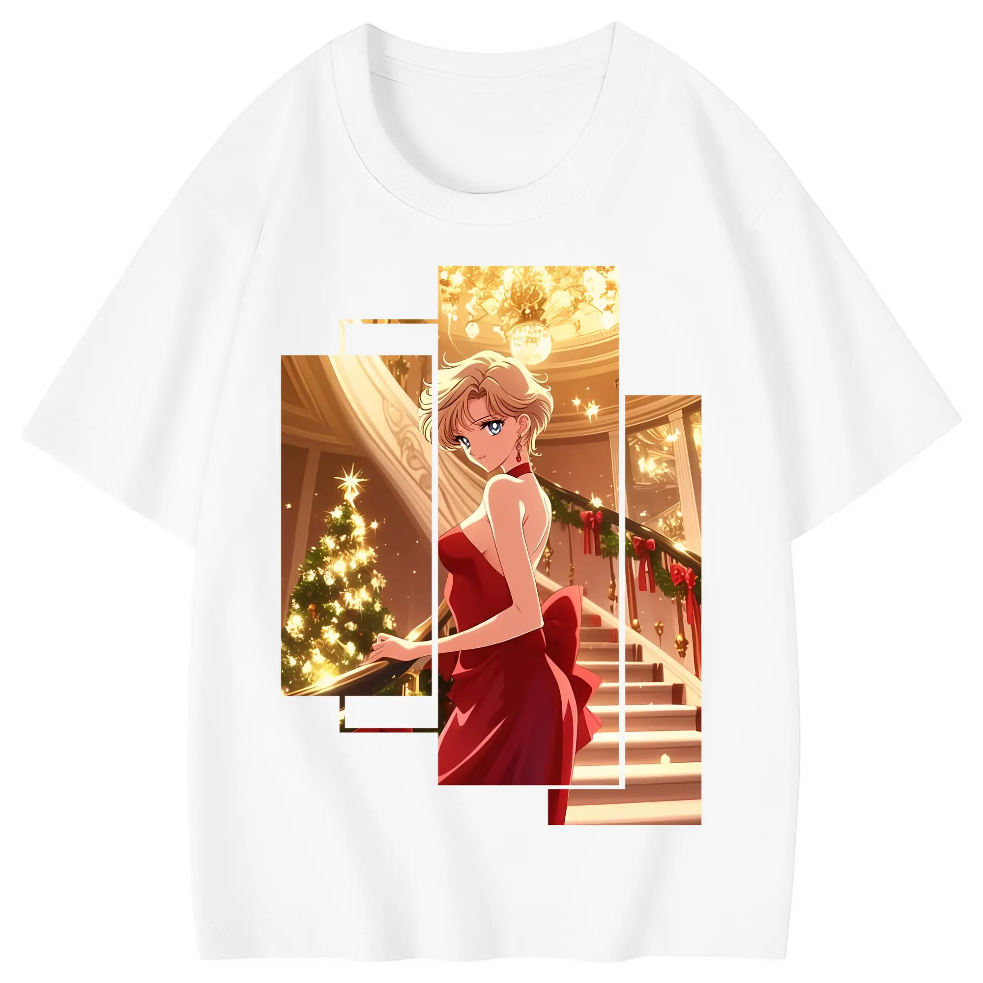 美少女戦士セーラームーン グッズ 天王 はるか - 綿100％ キッズTシャツ ・ フロントプリント ・ 快適 通気性 ・ スポーツ カジュアル 散歩用