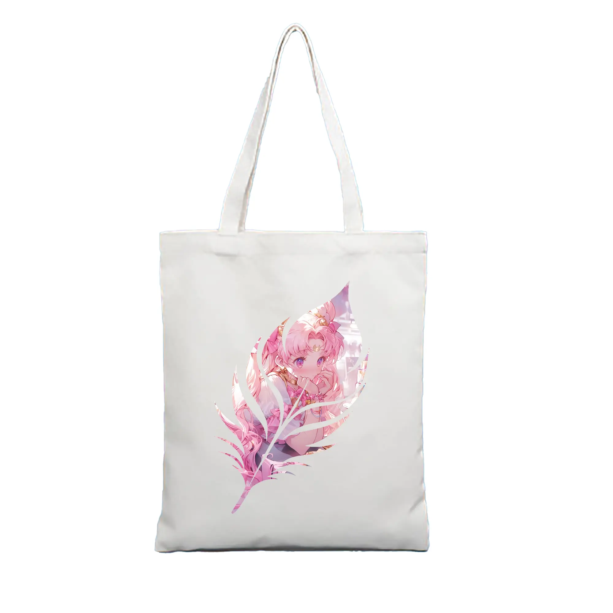美少女戦士セーラームーン グッズ,ちびうさ - 縦型キャンバス手提げバッグ（トートバッグ） ・ キャンバス素材 ・ ショッピング用 ・ 軽量 丈夫 お手入れ簡単
