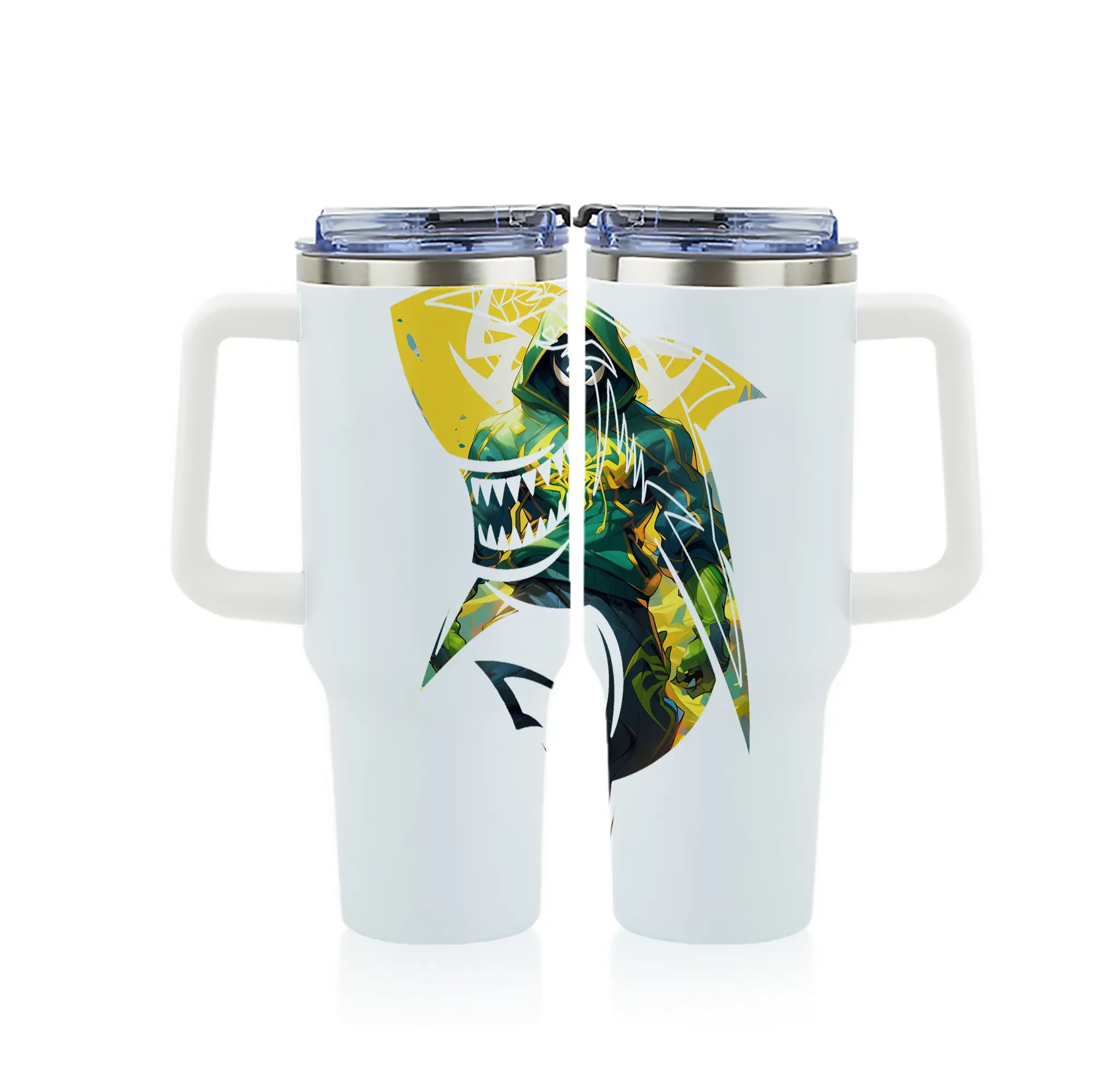 アベンジャーズ (Avenjāzu) グッズ スパイダーマン（Spider-Man） - 1200mL フルプリント車用タンブラー ・ 304ステンレス 内側 ・ 201ステンレス 外側 ・ 保温 保冷 ・ 通勤 ドライブ アウトドア用