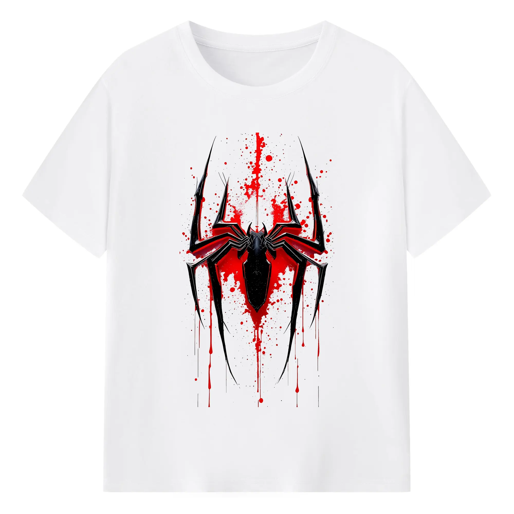 アベンジャーズ (Avenjāzu) グッズ スパイダーマン（Spider-Man） - 綿100％ 半袖Tシャツ ・ フロントプリント ・ 快適 通気性 ・ 日常使い 散歩 スポーツ用