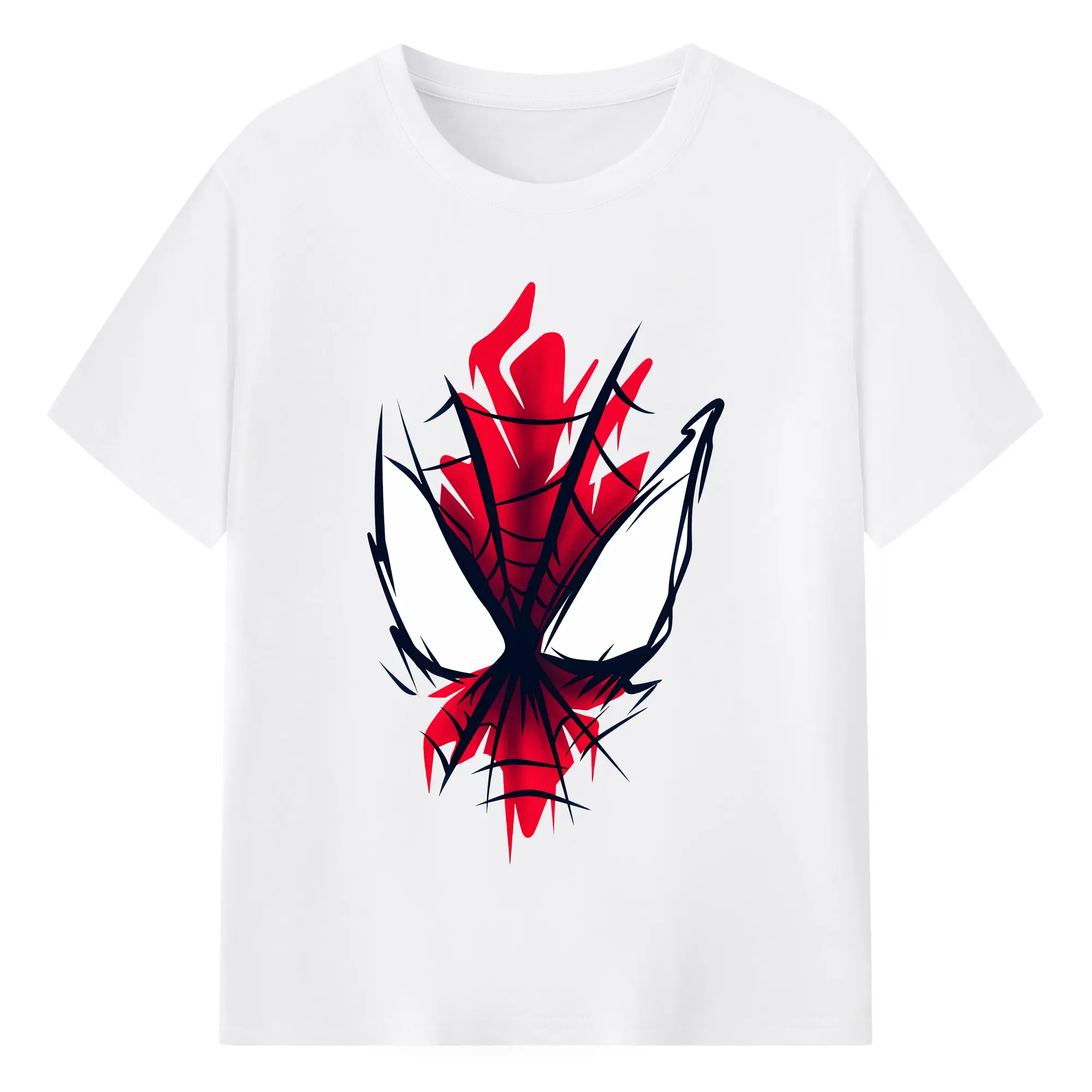 アベンジャーズ (Avenjāzu) グッズ スパイダーマン（Spider-Man） - 綿100％ 半袖Tシャツ ・ フロントプリント ・ 快適 通気性 ・ 日常使い 散歩 スポーツ用