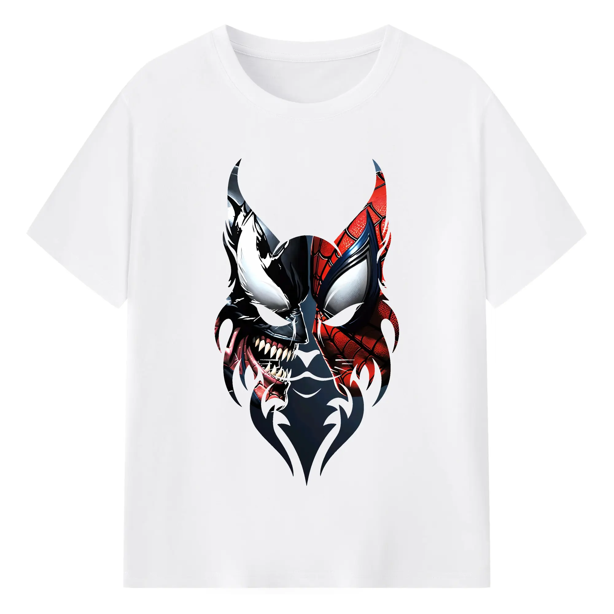 アベンジャーズ (Avenjāzu) グッズ スパイダーマン（Spider-Man） - 綿100％ 半袖Tシャツ ・ フロントプリント ・ 快適 通気性 ・ 日常使い 散歩 スポーツ用
