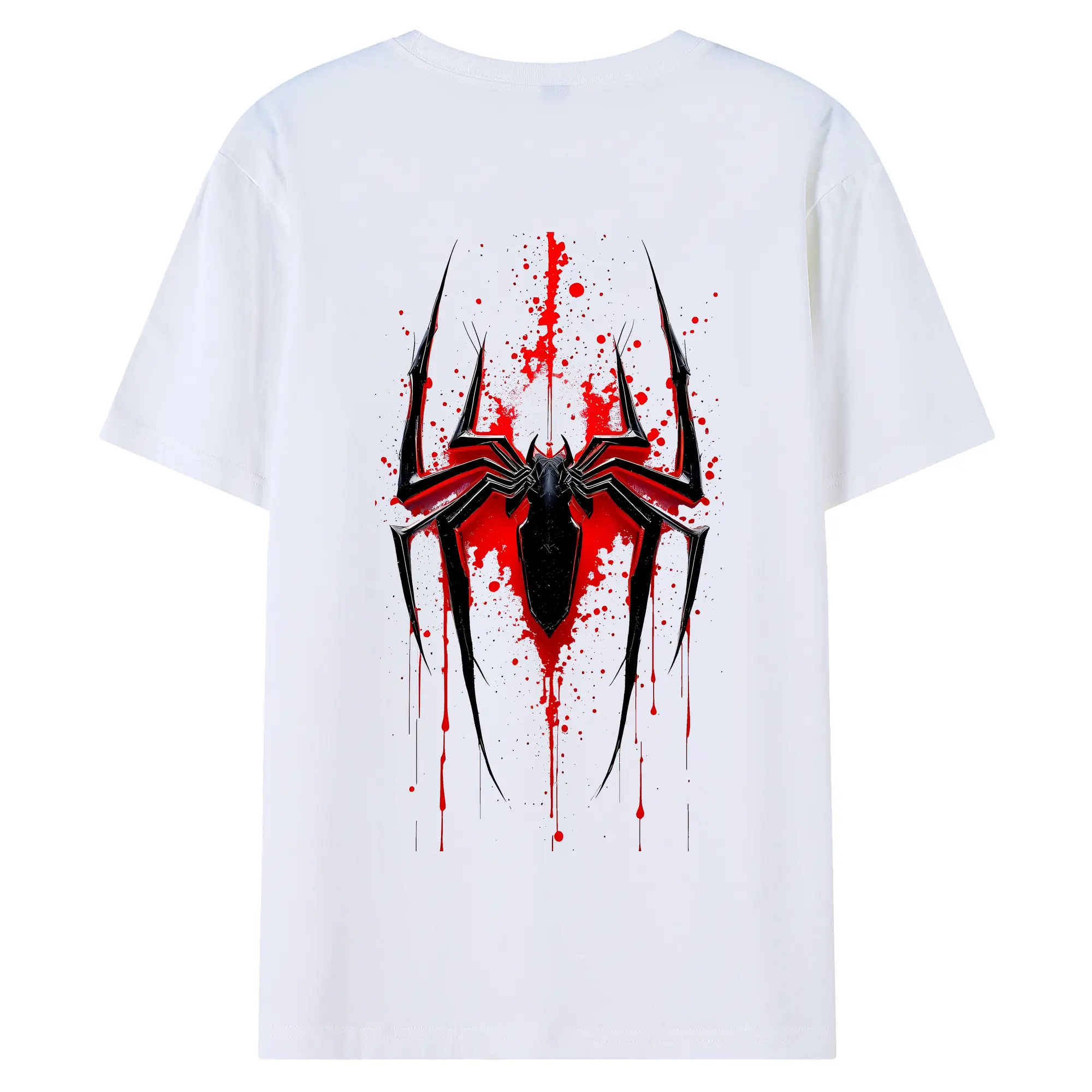 アベンジャーズ (Avenjāzu) グッズ スパイダーマン（Spider-Man） - 綿100％ 半袖Tシャツ ・ バックプリント ・ 快適 通気性 ・ 日常使い 散歩 スポーツ用