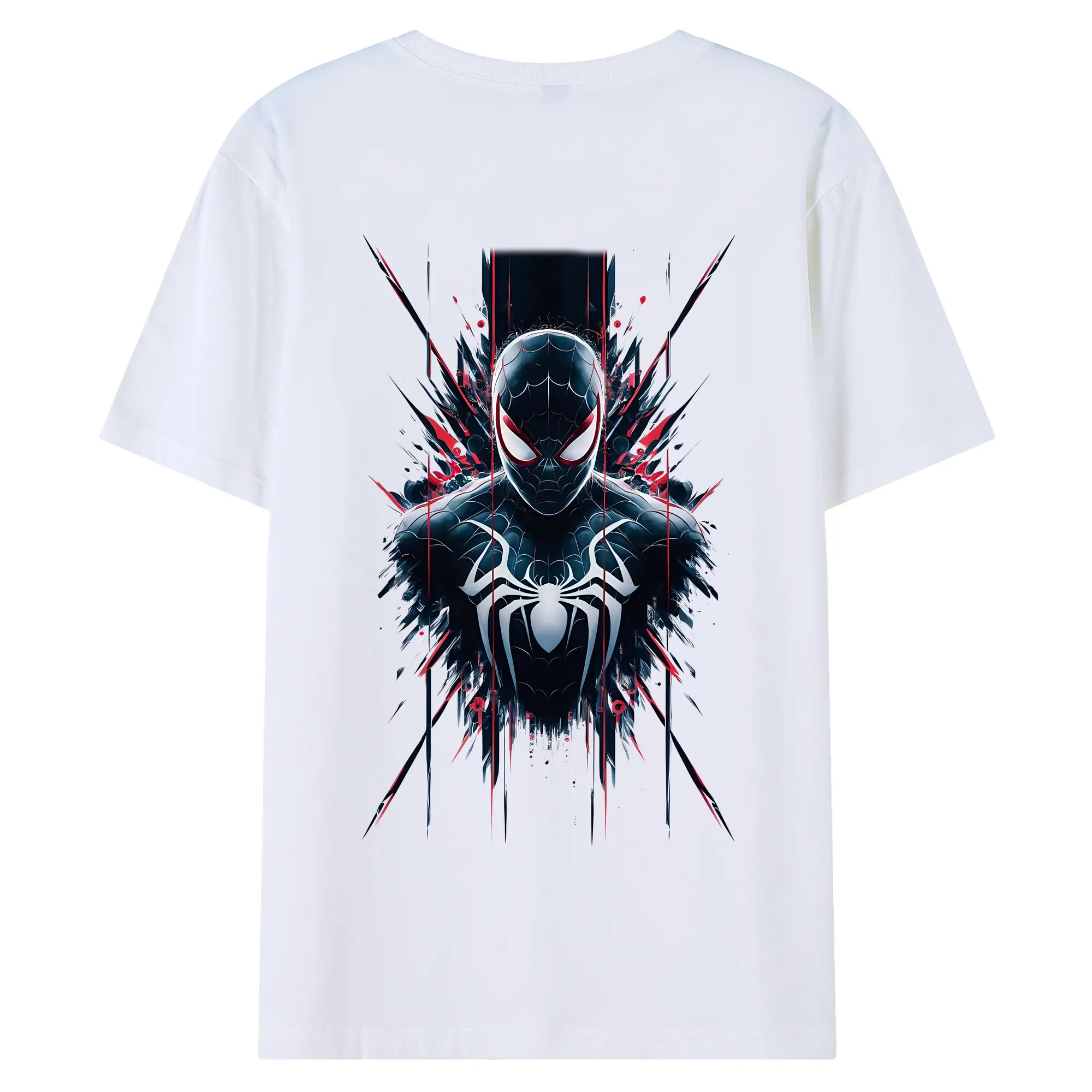 アベンジャーズ (Avenjāzu) グッズ スパイダーマン（Spider-Man） - 綿100％ 半袖Tシャツ ・ バックプリント ・ 快適 通気性 ・ 日常使い 散歩 スポーツ用