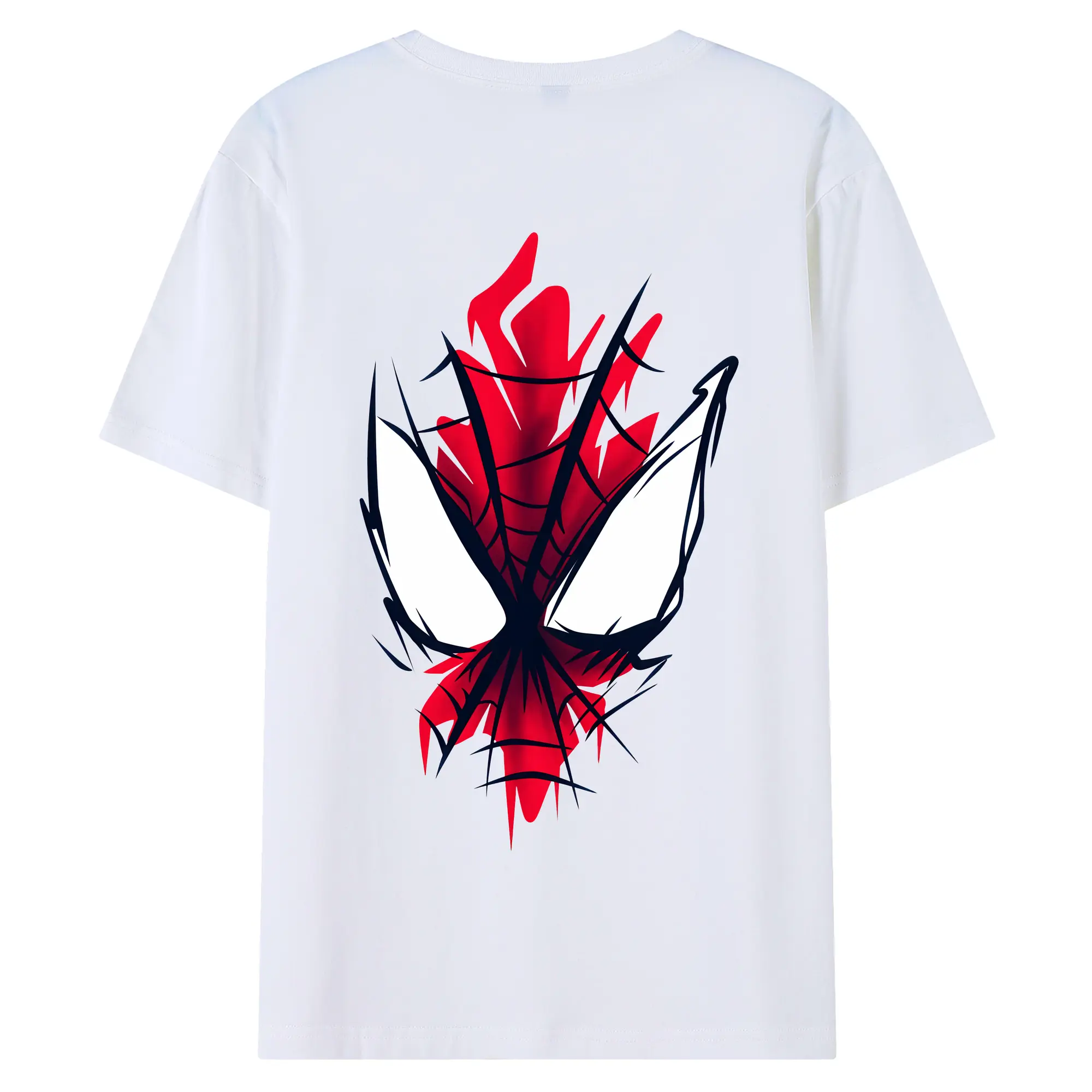 アベンジャーズ (Avenjāzu) グッズ スパイダーマン（Spider-Man） - 綿100％ 半袖Tシャツ ・ バックプリント ・ 快適 通気性 ・ 日常使い 散歩 スポーツ用
