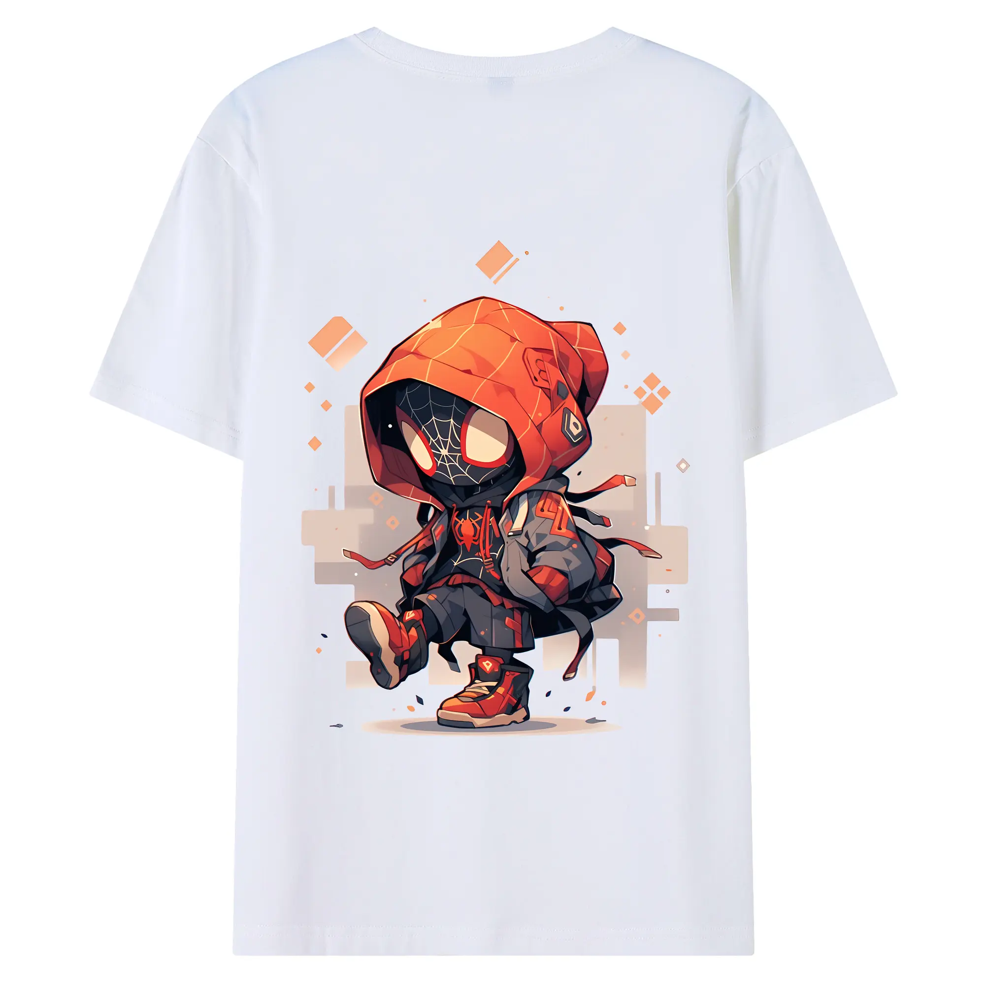 アベンジャーズ (Avenjāzu) グッズ スパイダーマン（Spider-Man） - 綿100％ 半袖Tシャツ ・ バックプリント ・ 快適 通気性 ・ 日常使い 散歩 スポーツ用