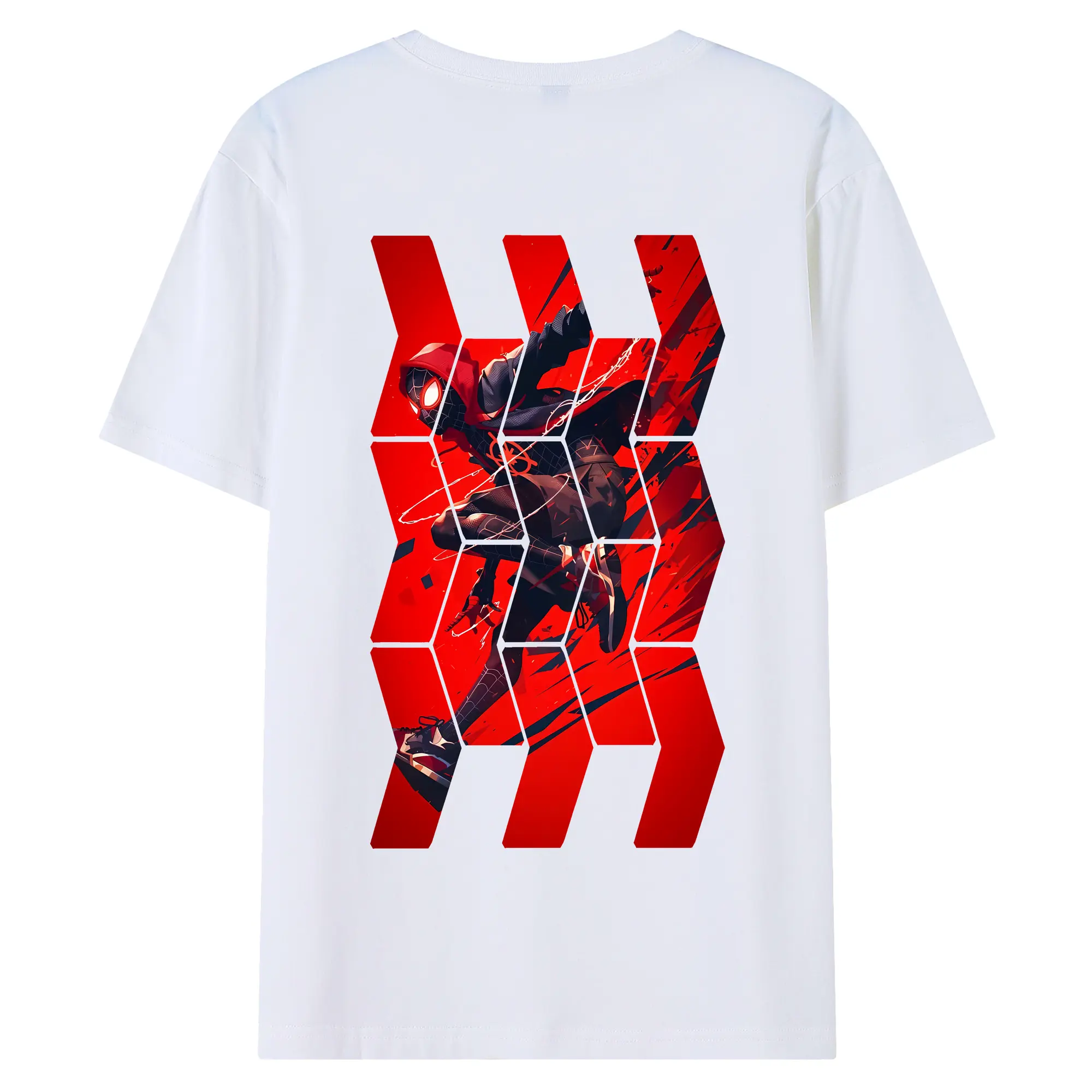 アベンジャーズ (Avenjāzu) グッズ スパイダーマン（Spider-Man） - 綿100％ 半袖Tシャツ ・ バックプリント ・ 快適 通気性 ・ 日常使い 散歩 スポーツ用