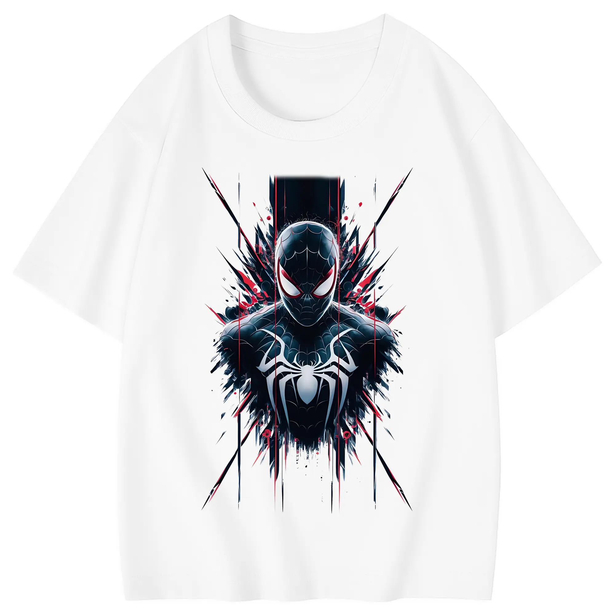 アベンジャーズ (Avenjāzu) グッズ スパイダーマン（Spider-Man） - 綿100％ キッズTシャツ ・ フロントプリント ・ 快適 通気性 ・ スポーツ カジュアル 散歩用