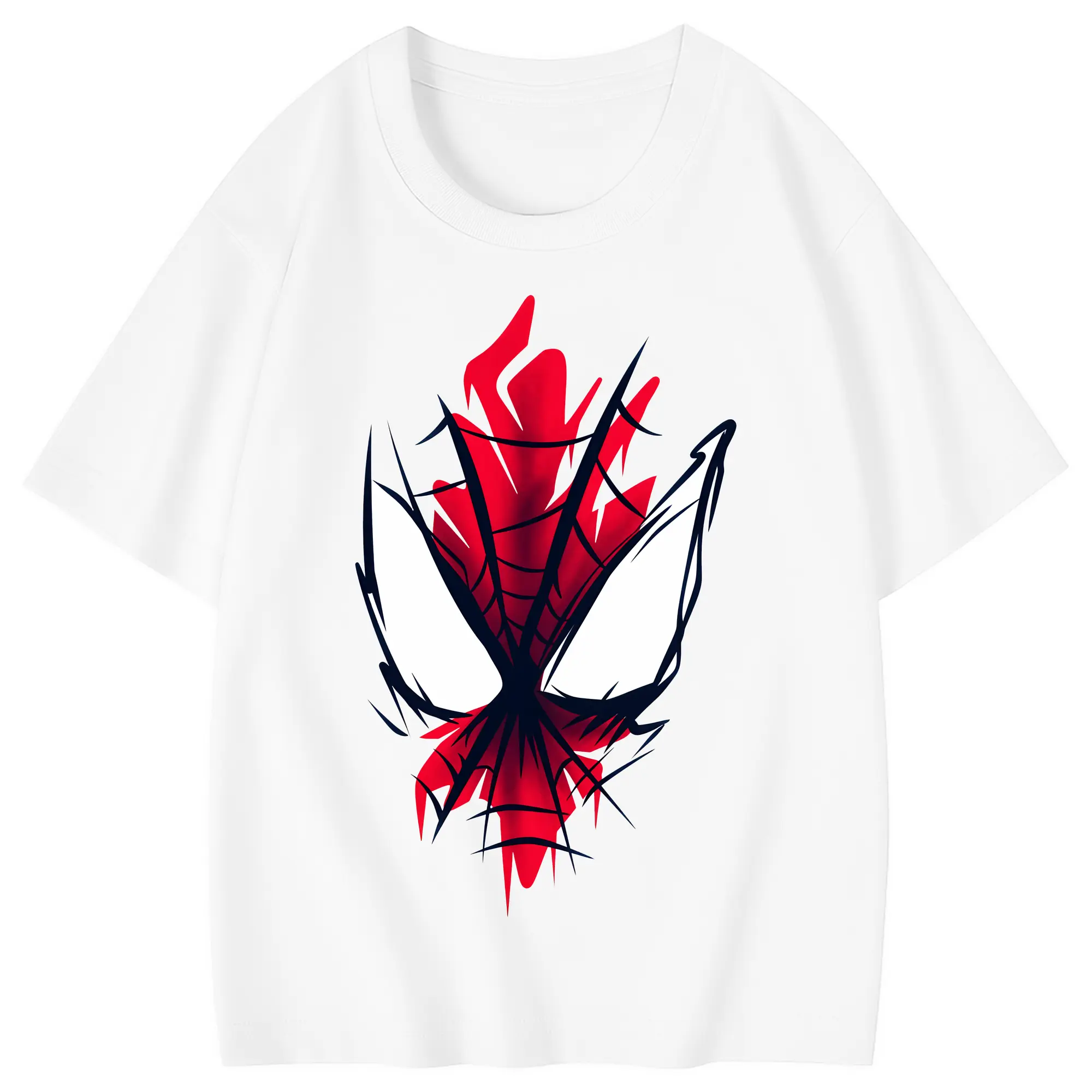 アベンジャーズ (Avenjāzu) グッズ スパイダーマン（Spider-Man） - 綿100％ キッズTシャツ ・ フロントプリント ・ 快適 通気性 ・ スポーツ カジュアル 散歩用