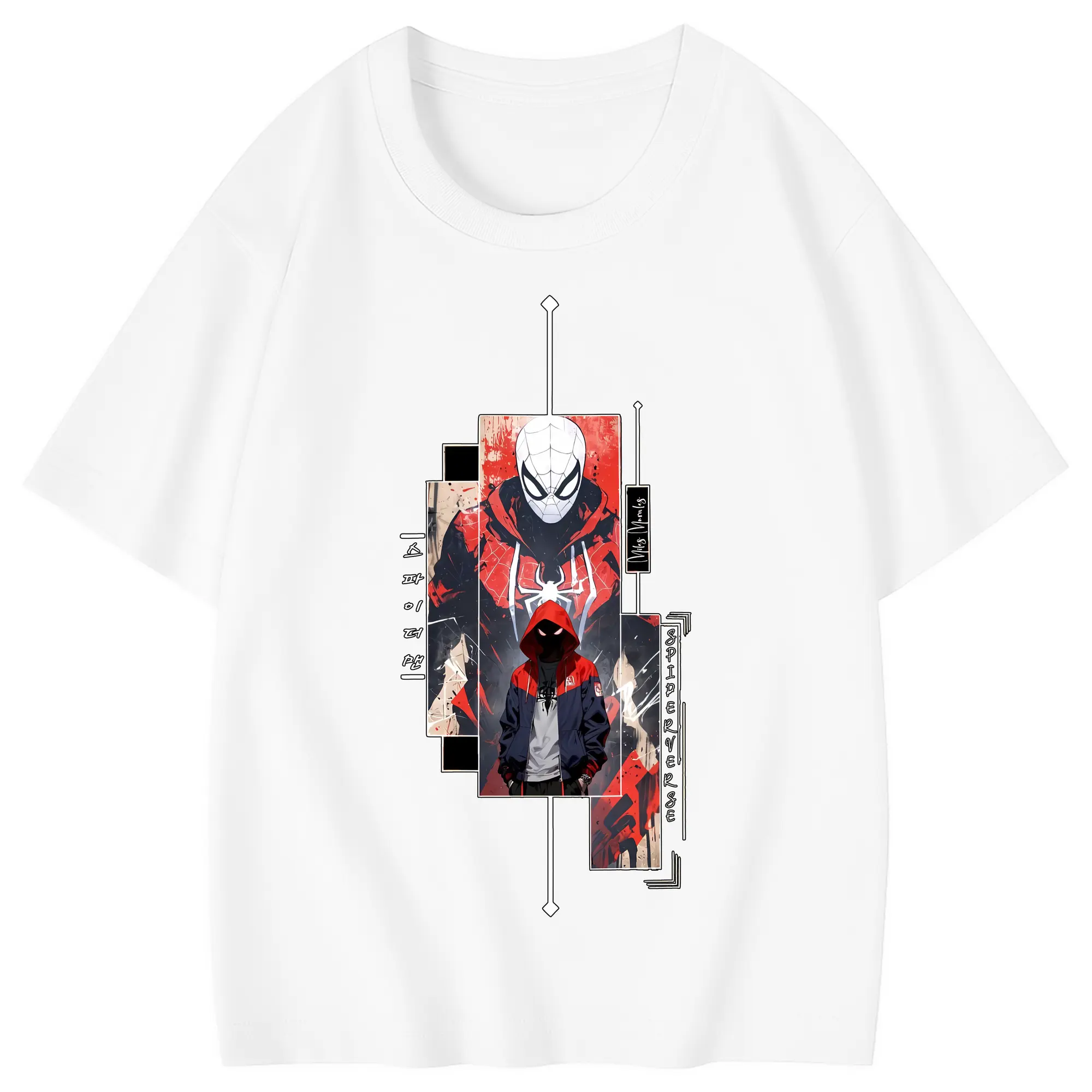 アベンジャーズ (Avenjāzu) グッズ スパイダーマン（Spider-Man） - 綿100％ キッズTシャツ ・ フロントプリント ・ 快適 通気性 ・ スポーツ カジュアル 散歩用