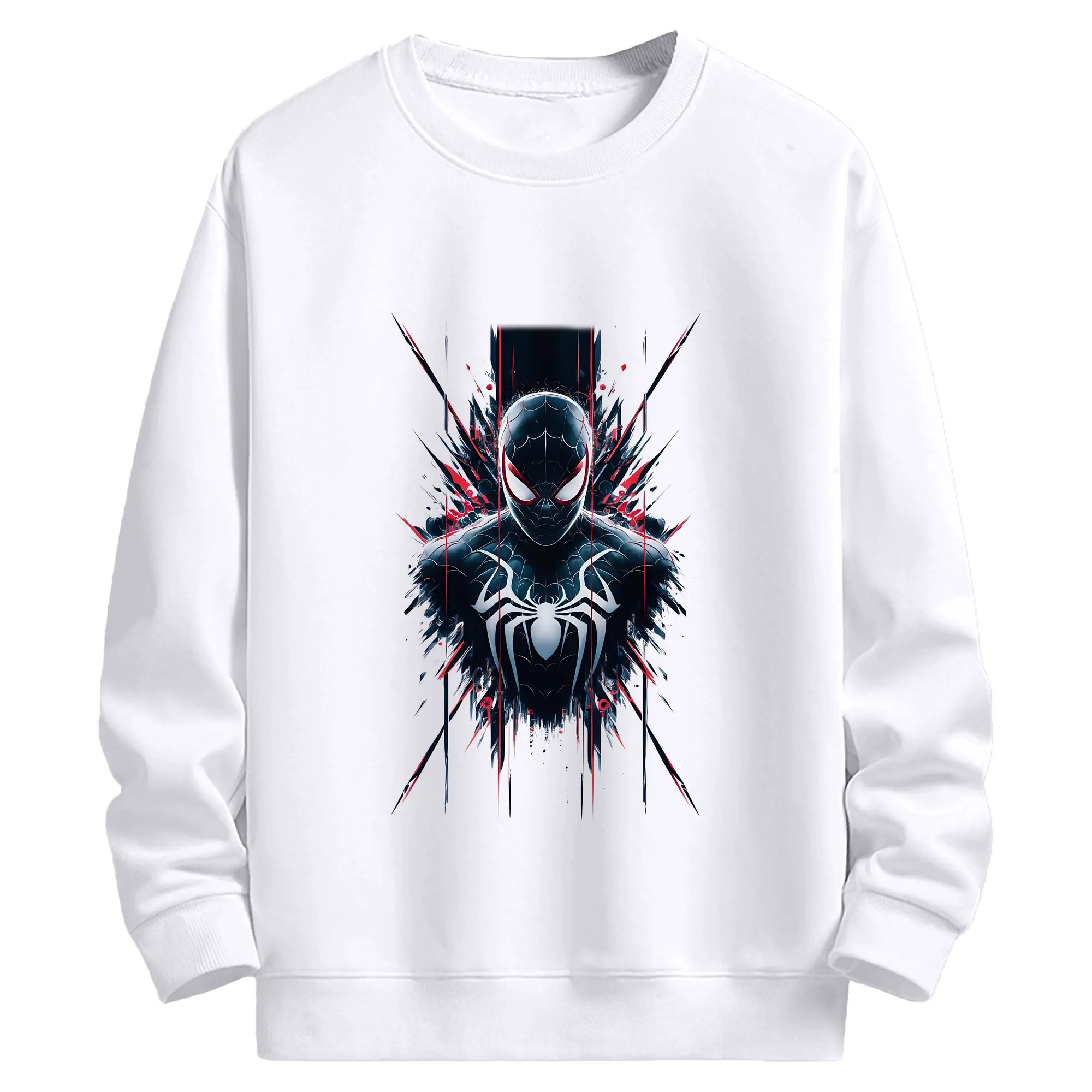 アベンジャーズ (Avenjāzu) グッズ スパイダーマン（Spider-Man） - 高品質 クルーネック スウェット ・ コットン59％ ポリエステル41％ ・ ユニセックス 長袖 トレーナー ・ カジュアル デイリー スポーツ 散歩用