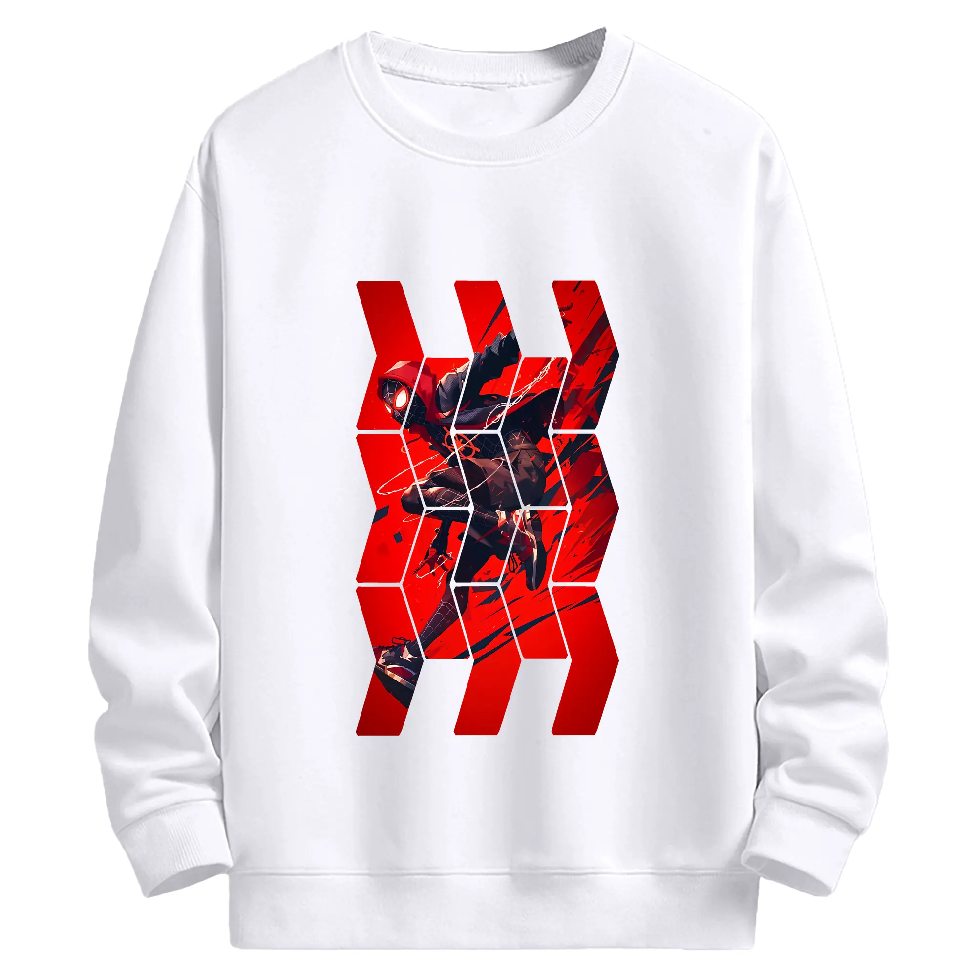 アベンジャーズ (Avenjāzu) グッズ スパイダーマン（Spider-Man） - 高品質 クルーネック スウェット ・ コットン59％ ポリエステル41％ ・ ユニセックス 長袖 トレーナー ・ カジュアル デイリー スポーツ 散歩用