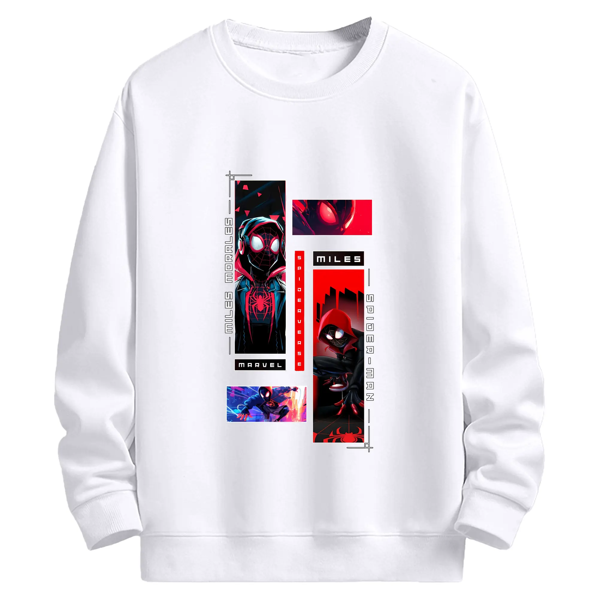 アベンジャーズ (Avenjāzu) グッズ スパイダーマン（Spider-Man） - 高品質 クルーネック スウェット ・ コットン59％ ポリエステル41％ ・ ユニセックス 長袖 トレーナー ・ カジュアル デイリー スポーツ 散歩用