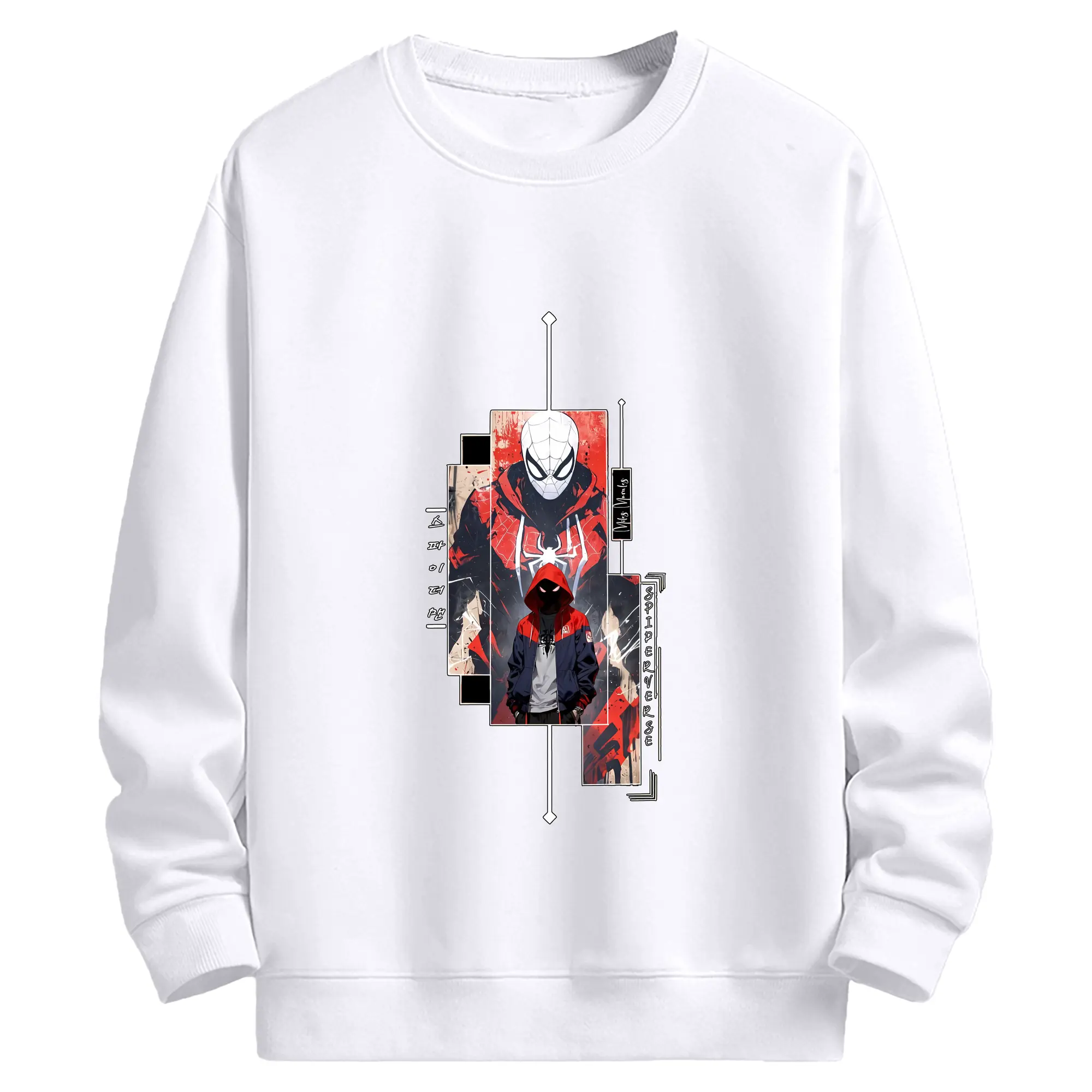 アベンジャーズ (Avenjāzu) グッズ スパイダーマン（Spider-Man） - 高品質 クルーネック スウェット ・ コットン59％ ポリエステル41％ ・ ユニセックス 長袖 トレーナー ・ カジュアル デイリー スポーツ 散歩用