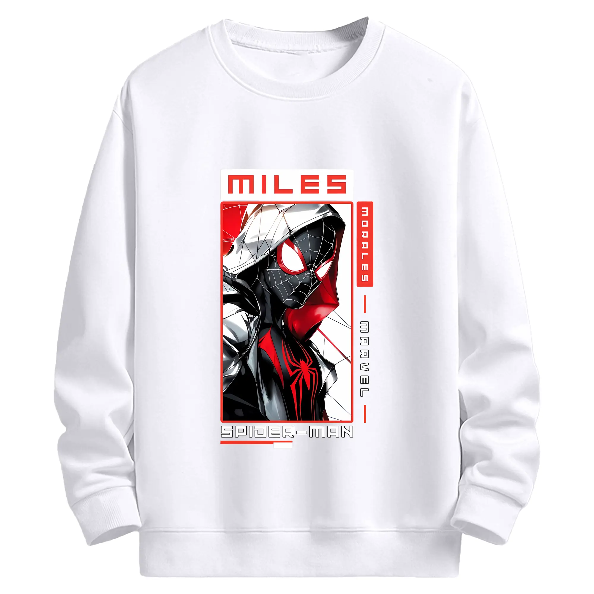 アベンジャーズ (Avenjāzu) グッズ スパイダーマン（Spider-Man） - 高品質 クルーネック スウェット ・ コットン59％ ポリエステル41％ ・ ユニセックス 長袖 トレーナー ・ カジュアル デイリー スポーツ 散歩用